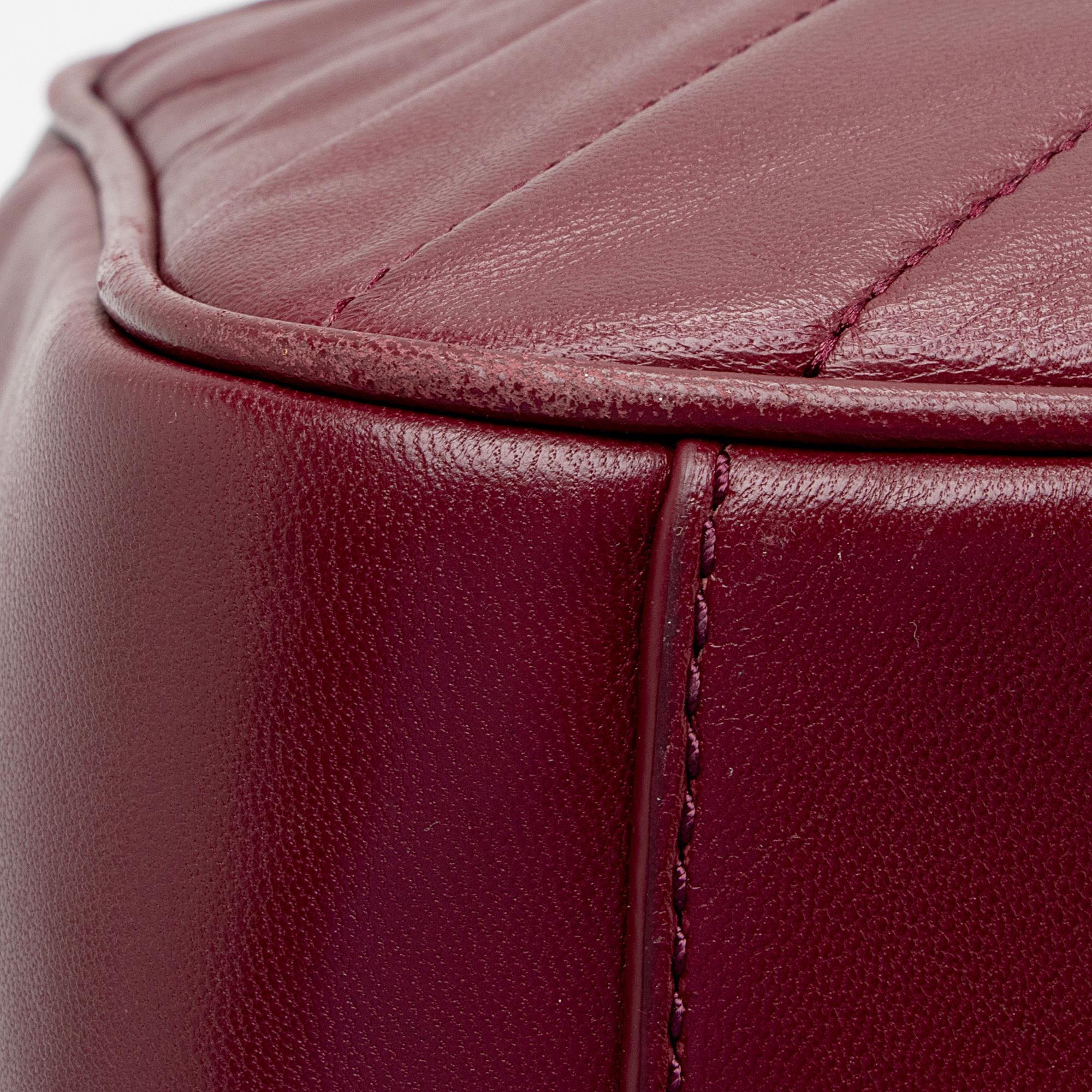 Tory Burch Chevron Leather Alexa Stitch Camera Bag (SHF-CrCykl)