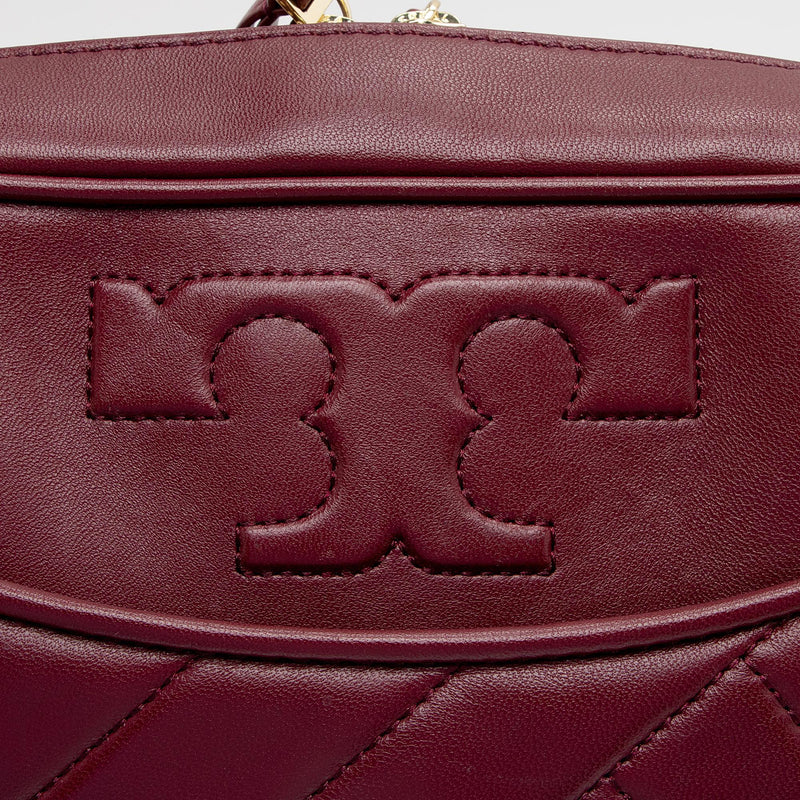 Tory Burch Leather Embossed Logo Camera Bag (SHF-17748) – LuxeDH