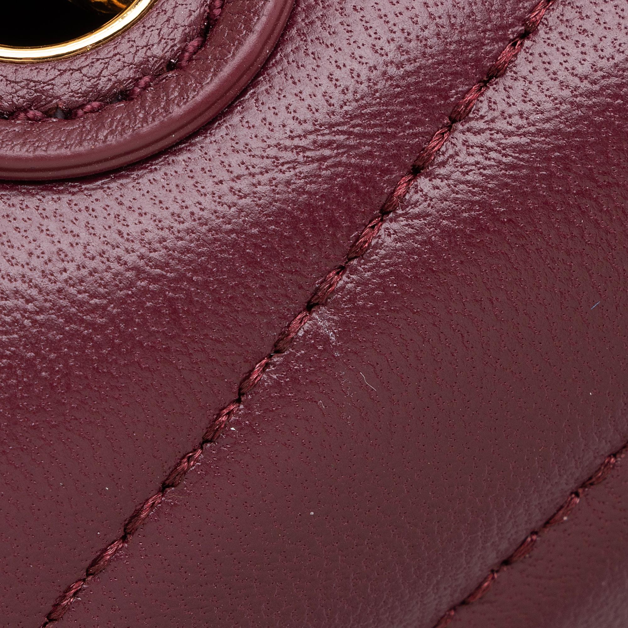 Tory Burch Chevron Leather Kira Large Shoulder Bag (SHF-h13Ost)