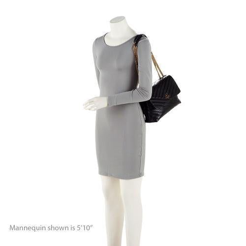 Tory Burch Chevron Leather Kira Large Shoulder Bag (SHF-LrvtRN)