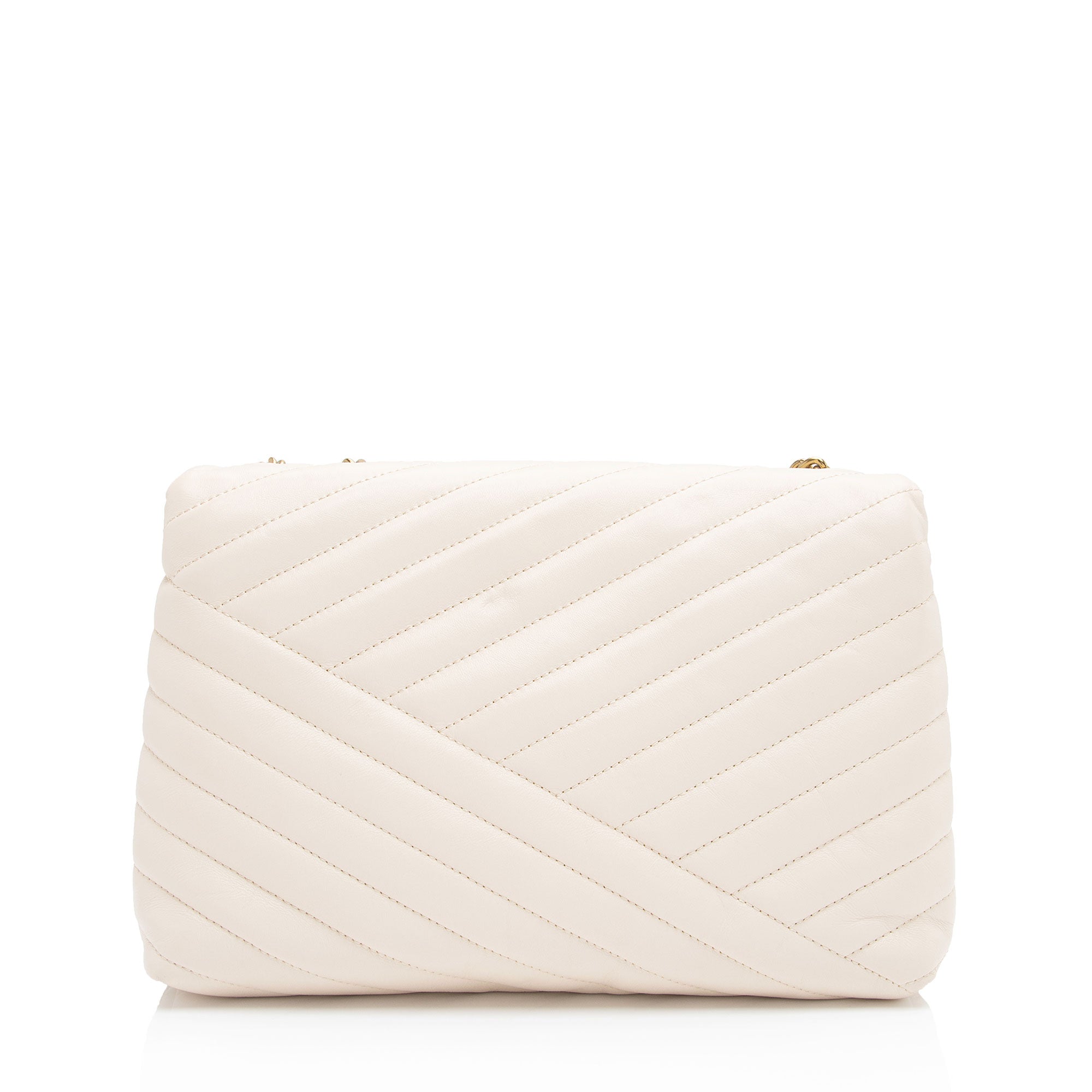 Tory Burch Chevron Leather Kira Large Shoulder Bag (SHF-BJPlAU)