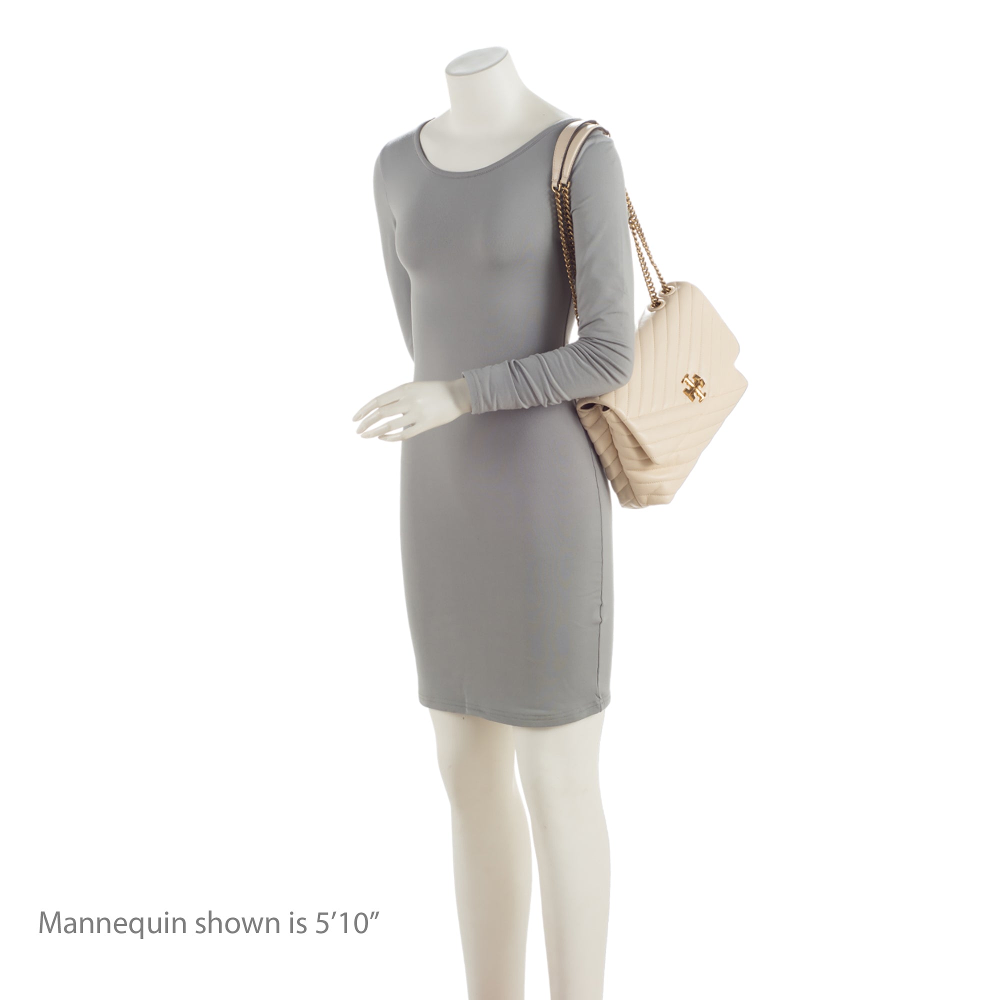 Tory Burch Chevron Leather Kira Large Shoulder Bag (SHF-BJPlAU)