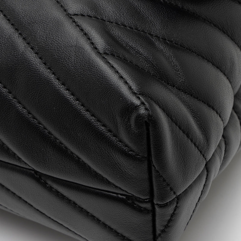 Tory Burch Chevron Leather Kira Large Shoulder Bag (SHF-XaWIng)