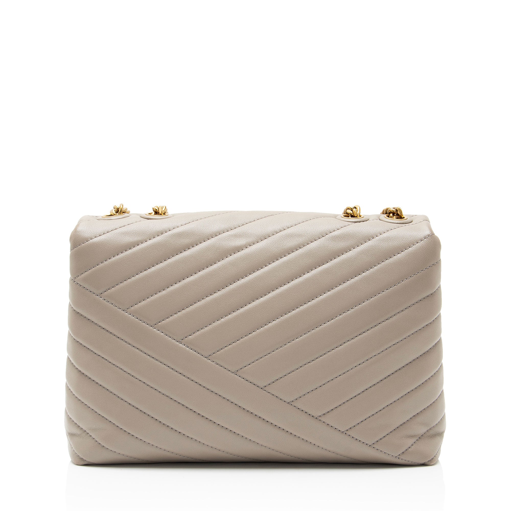 Tory Burch Chevron Leather Kira Large Shoulder Bag