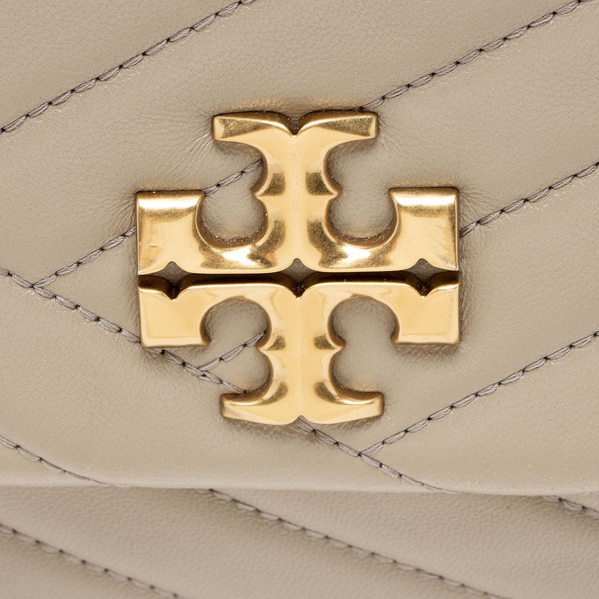 Tory Burch Chevron Leather Kira Large Shoulder Bag