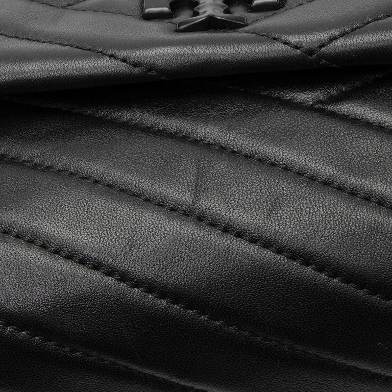 Tory Burch Chevron Leather Kira Small Convertible Shoulder Bag (SHF-okkvhd)