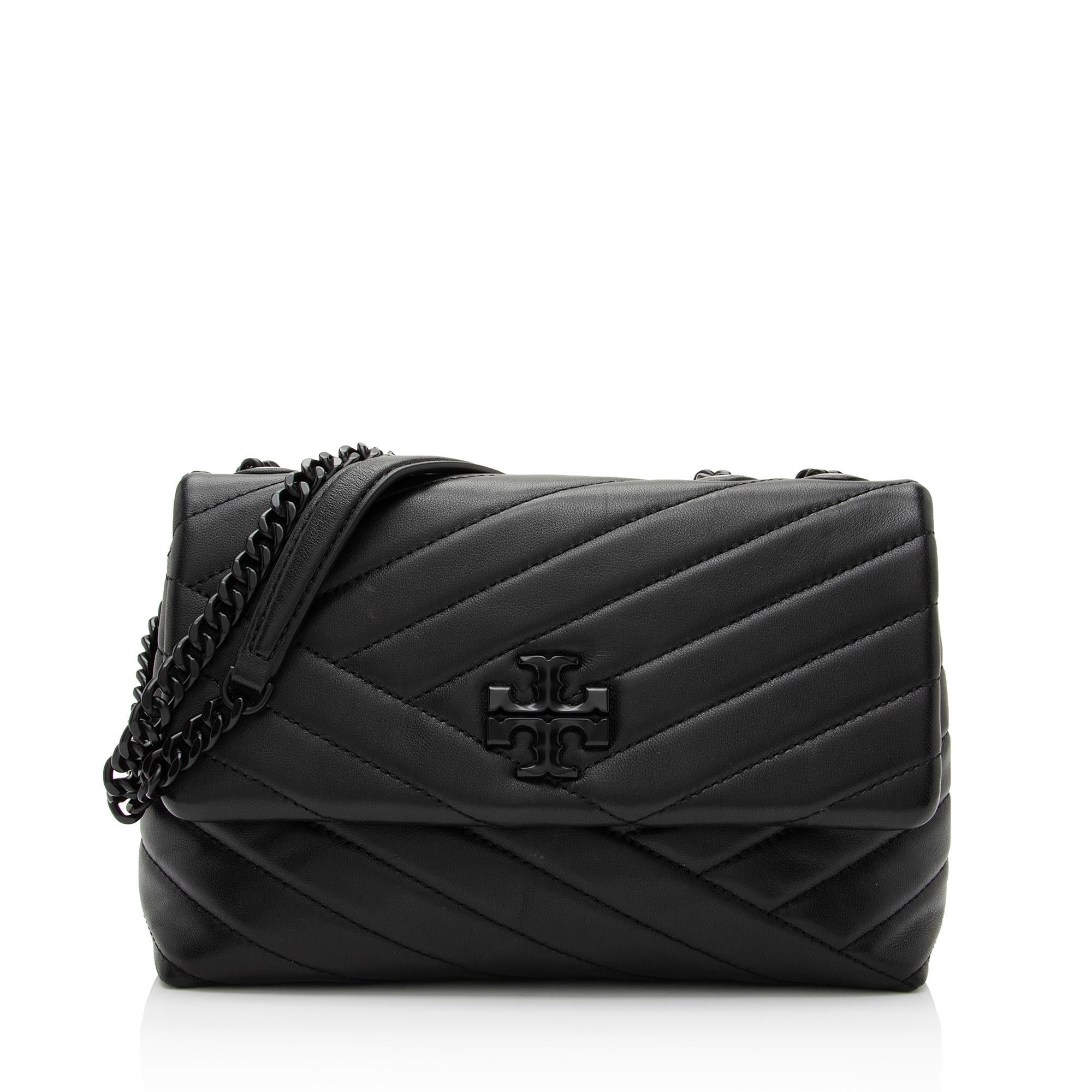 Tory Burch Chevron Leather Kira Small Convertible Shoulder Bag (SHF-okkvhd)