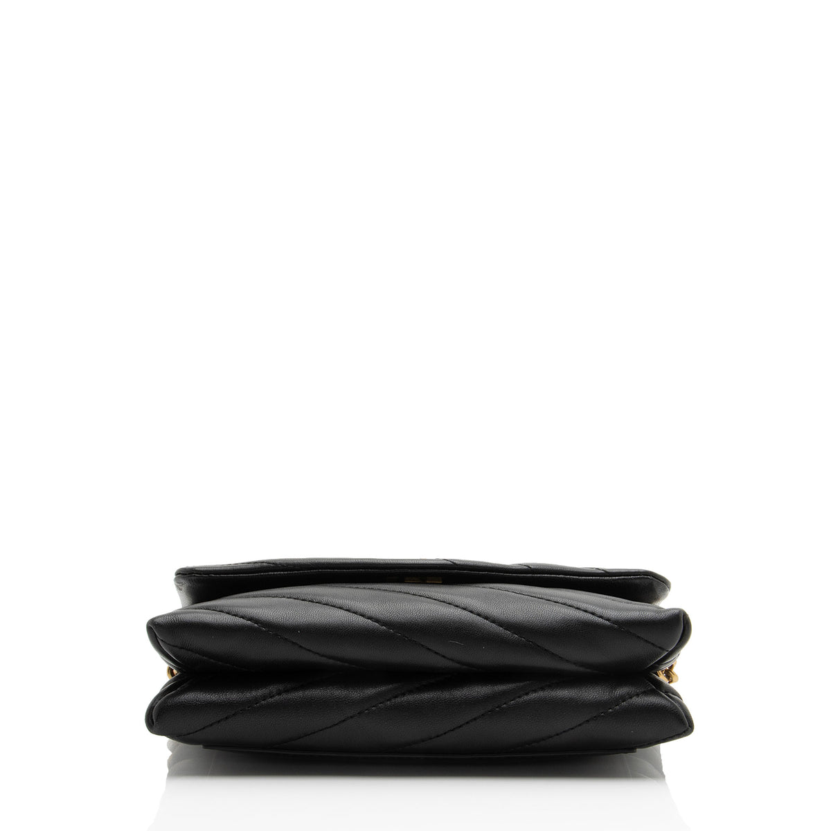 Tory Burch Chevron Leather Kira Wallet on Chain