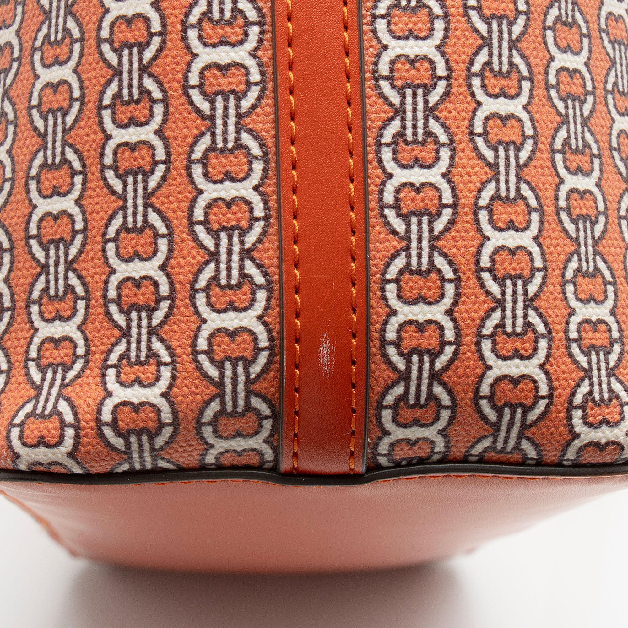 Tory Burch Coated Canvas Gemini Link Small Tote (SHF-eqWAGD)