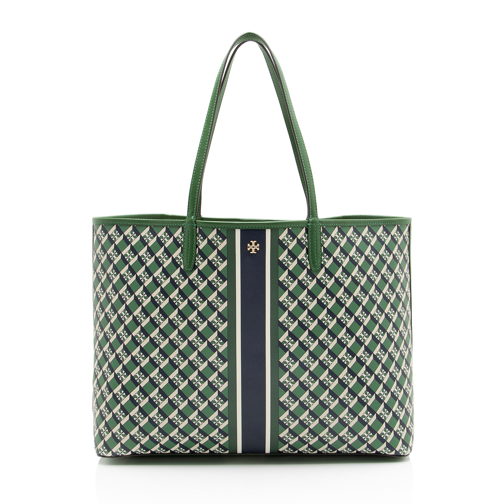 Tory Burch Coated Canvas Geo Tote