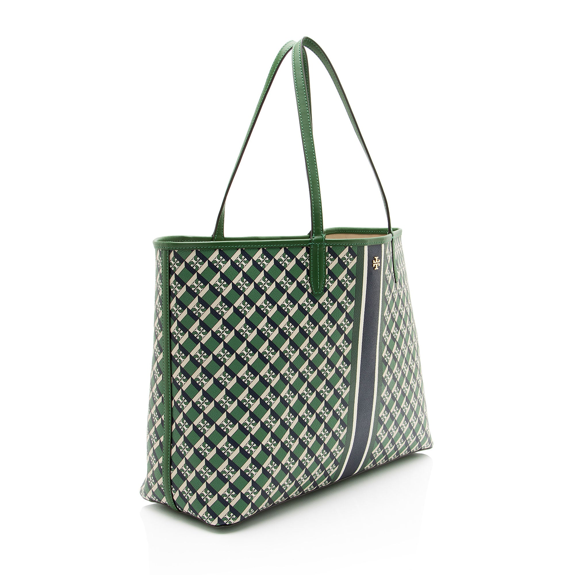 Tory Burch Coated Canvas Geo Tote