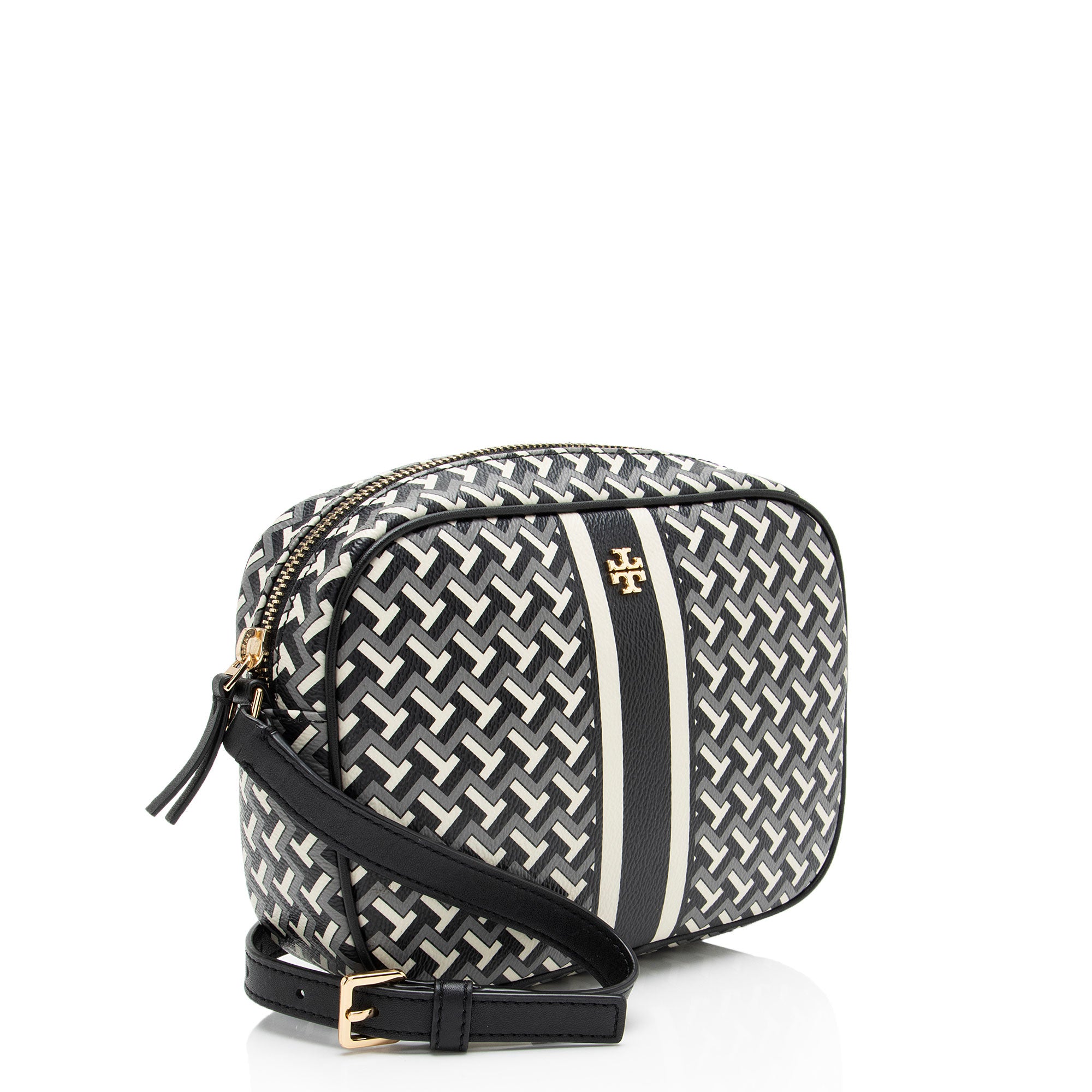 Tory Burch Coated Canvas T Zag Camera Bag