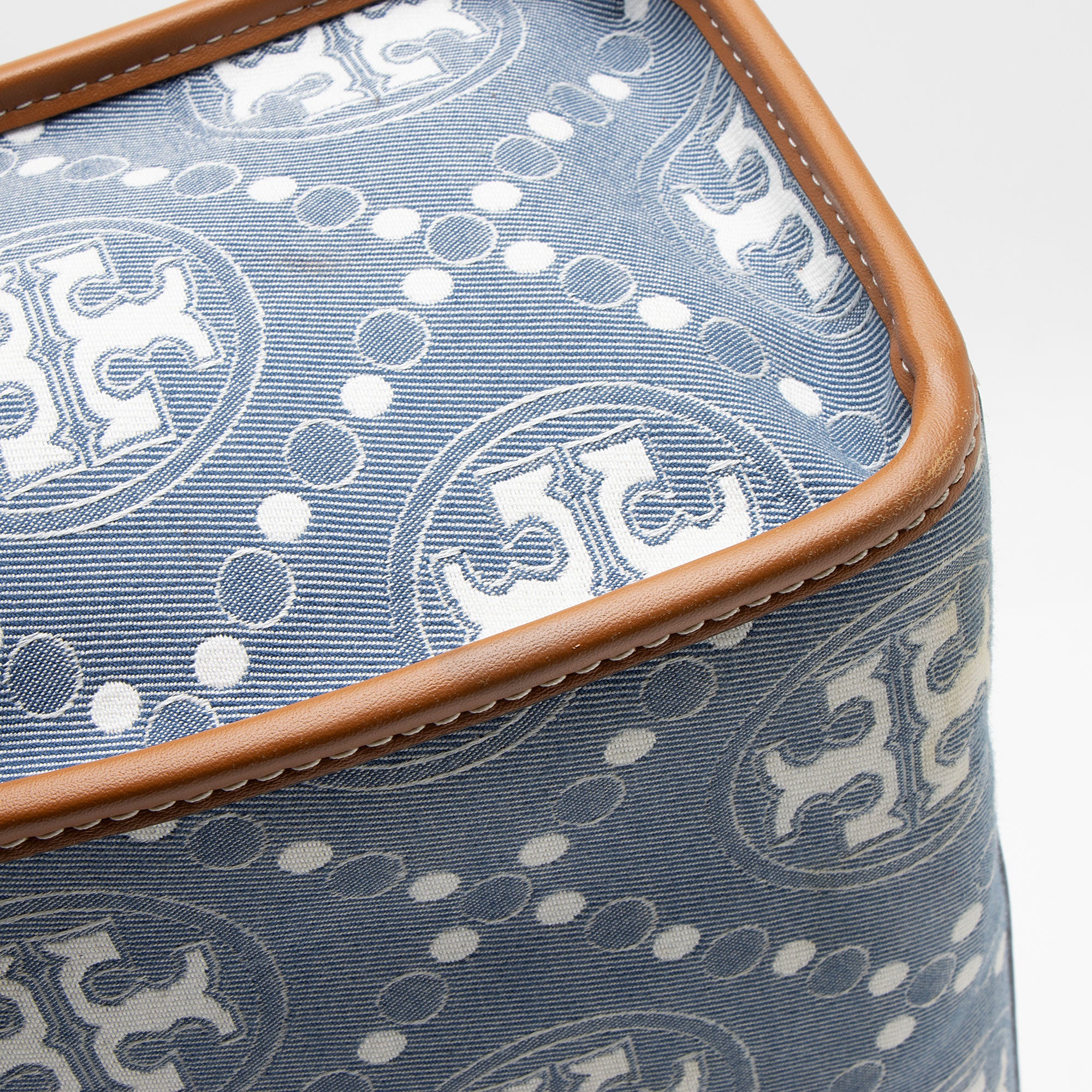 Tory Burch Denim T Monogram Small Tote