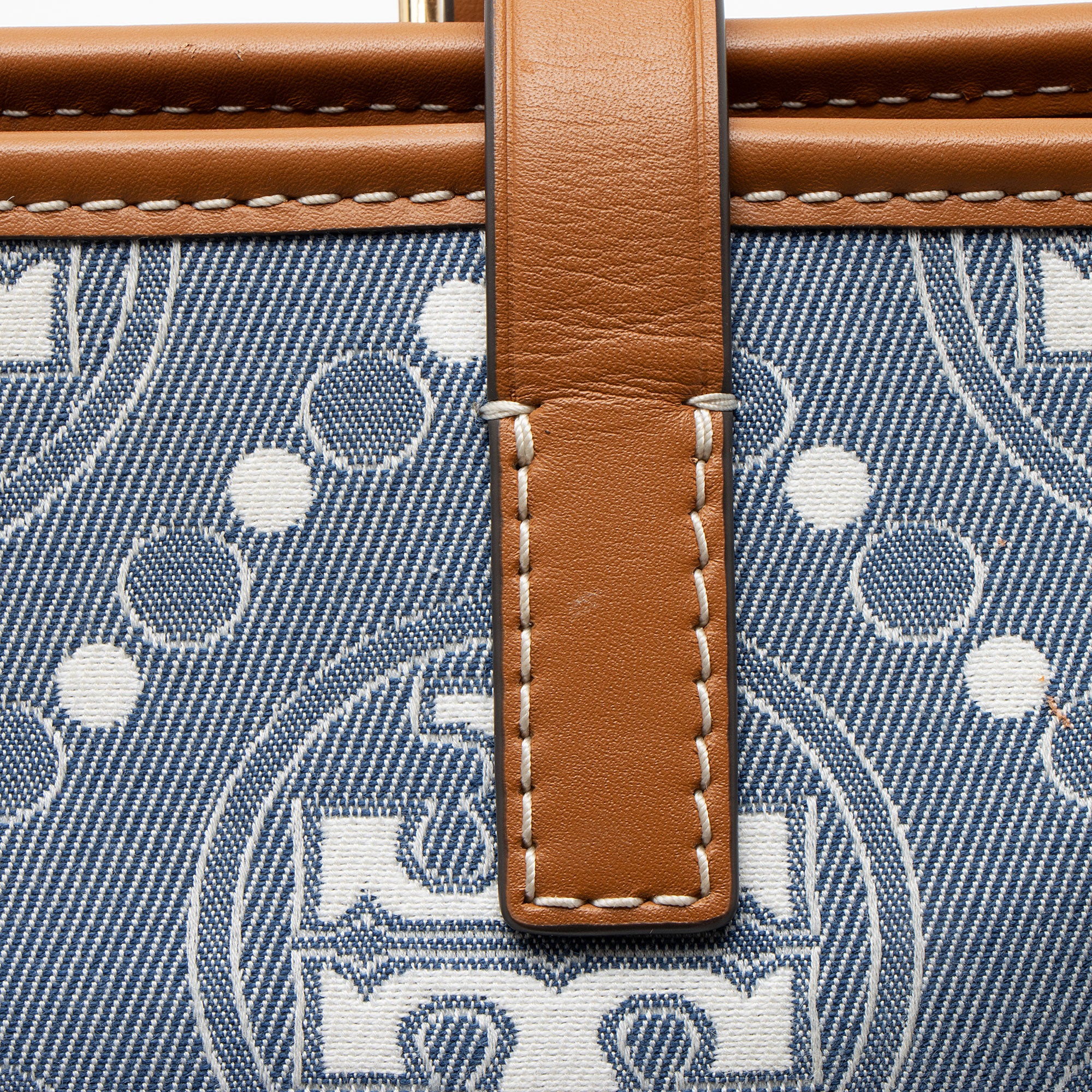 Tory Burch Denim T Monogram Small Tote