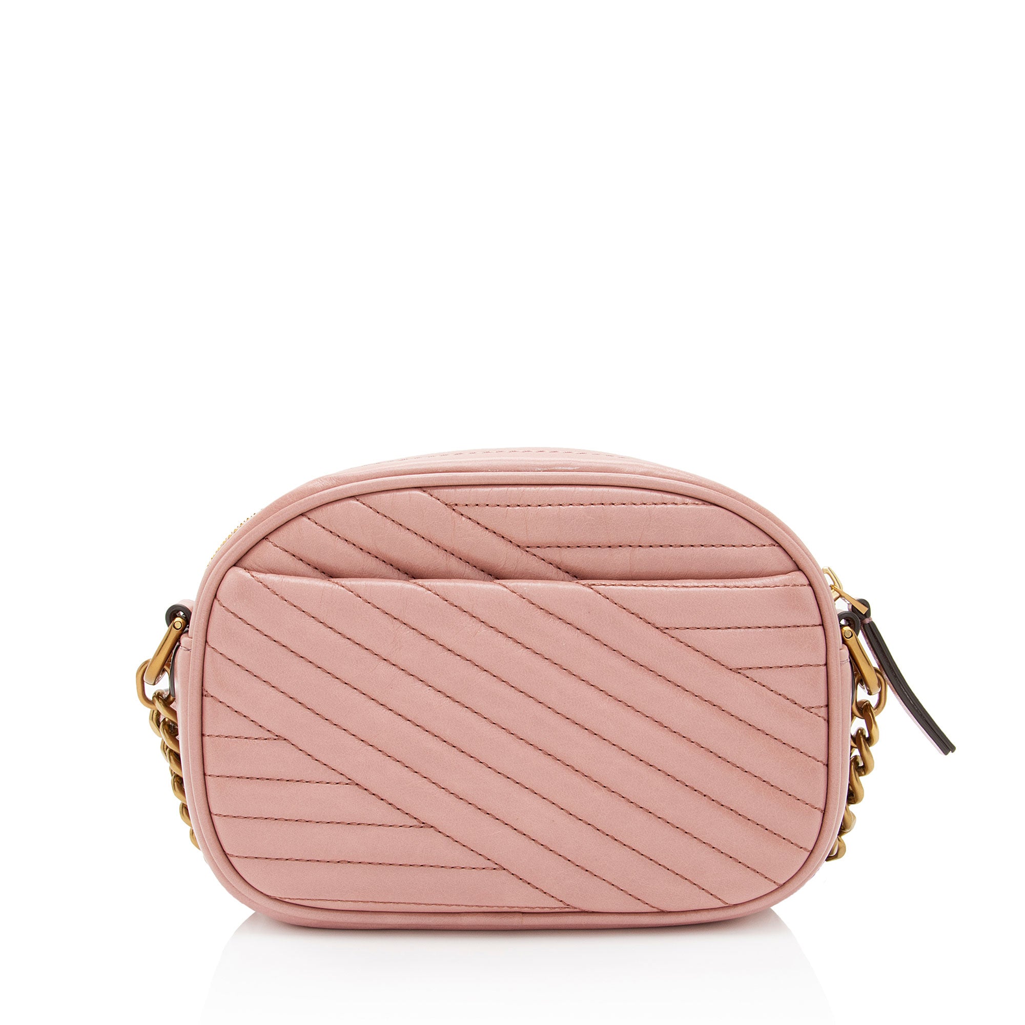 Tory Burch Glazed Chevron Leather Kira Small Camera Bag (SHF-wMBCVb)