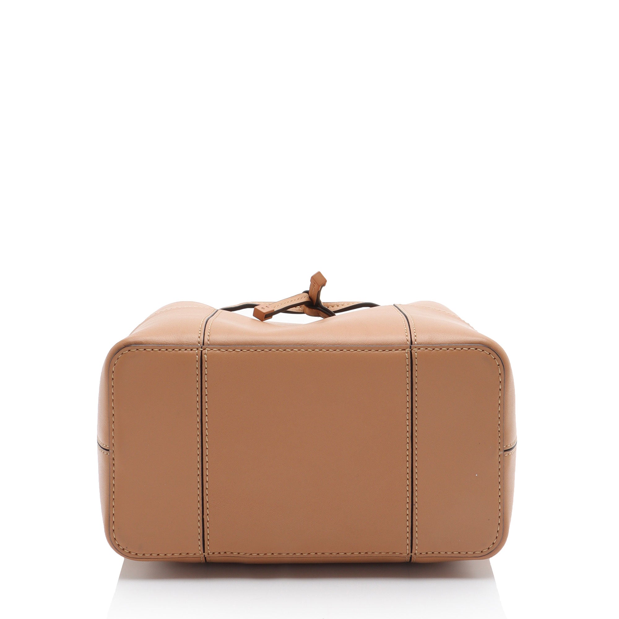 Tory Burch Leather Block T Small Bucket Bag