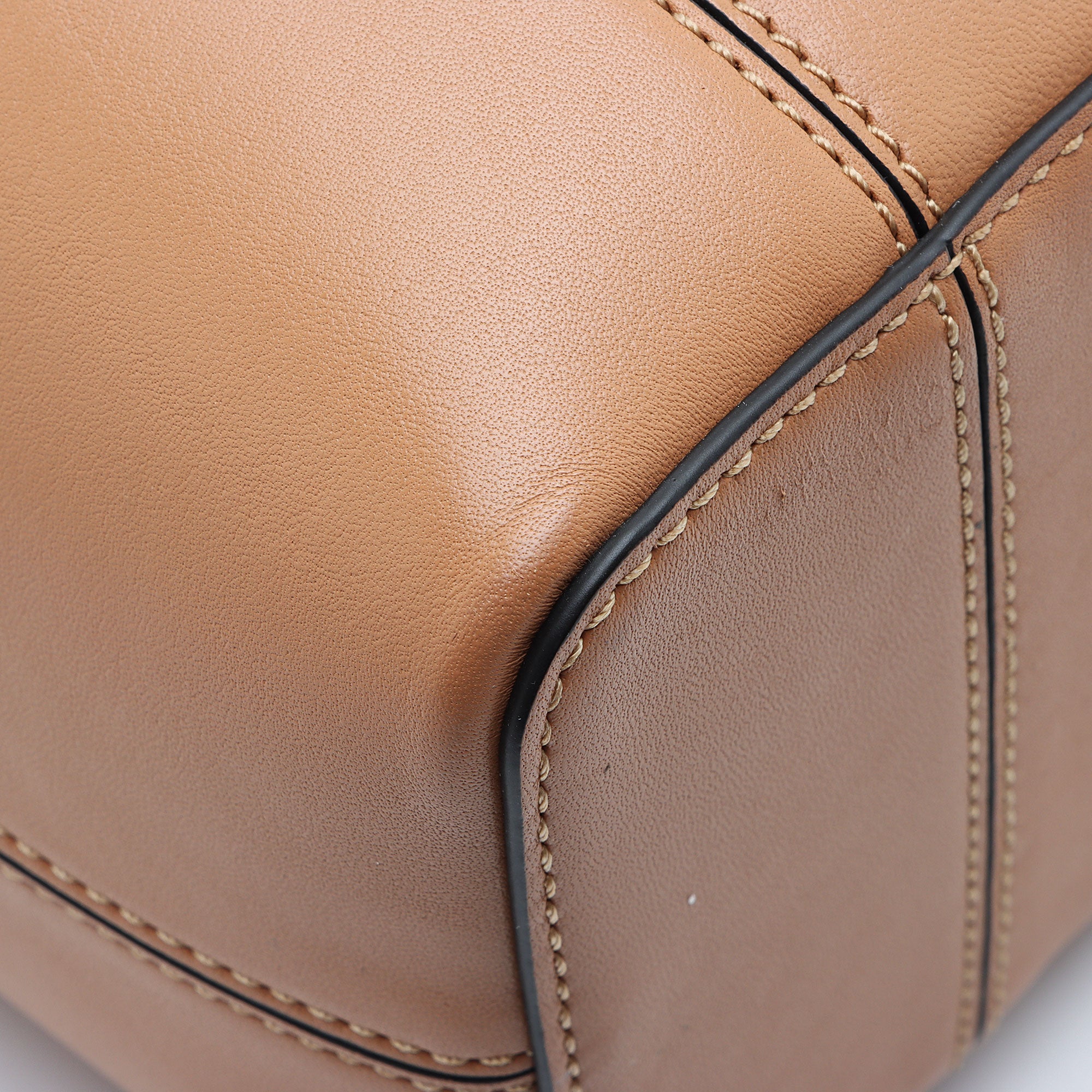 Tory Burch Leather Block T Small Bucket Bag