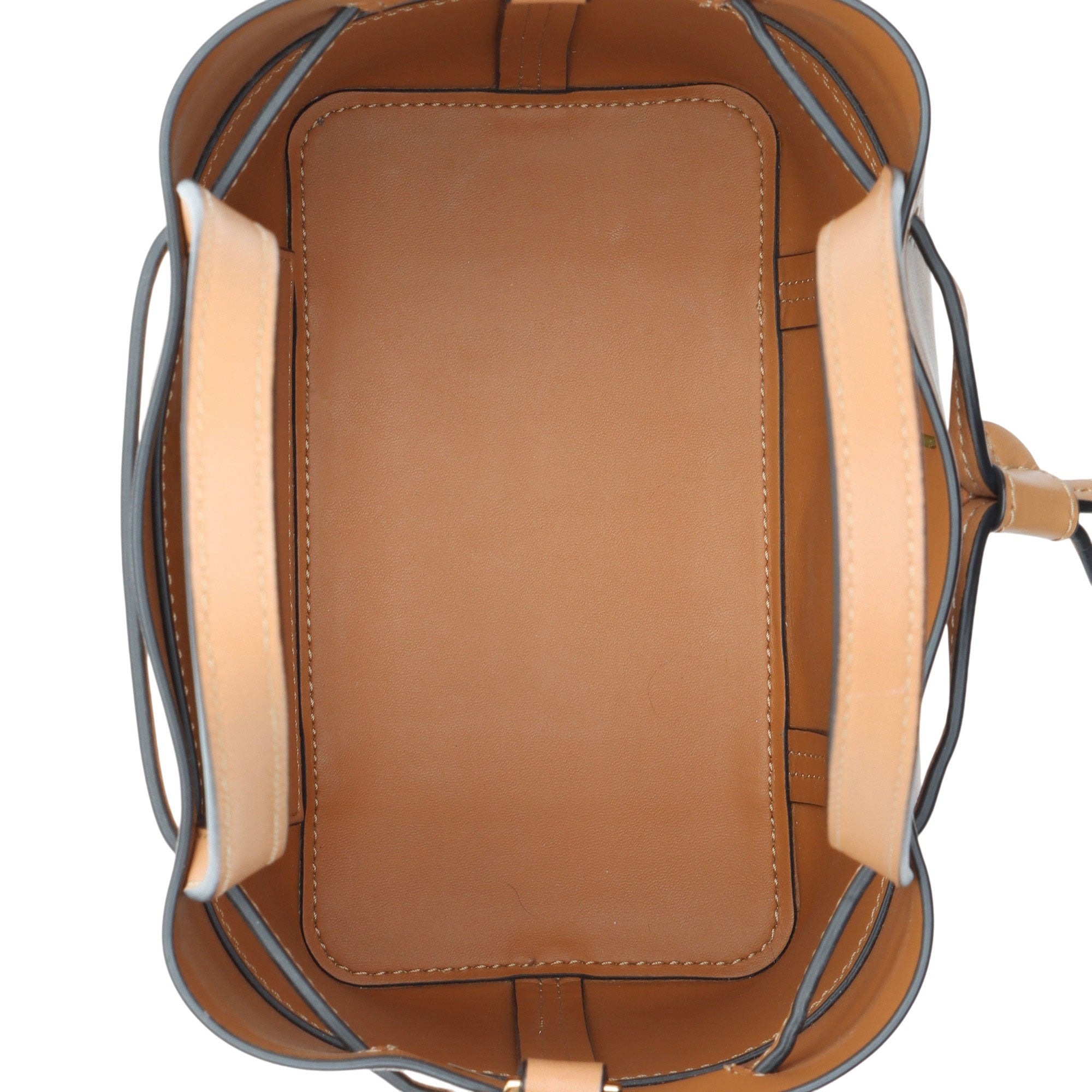 Tory Burch Leather Block T Small Bucket Bag