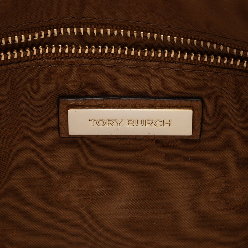 Tory Burch Leather Bombe Hobo (SHF-krGfUw)