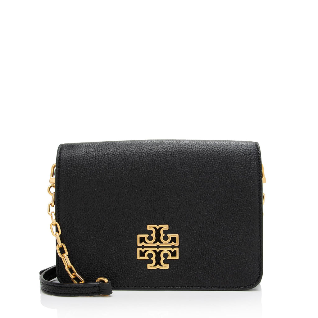 Tory Burch Leather Britten Combo Crossbody Bag (SHF-YwhgNv)