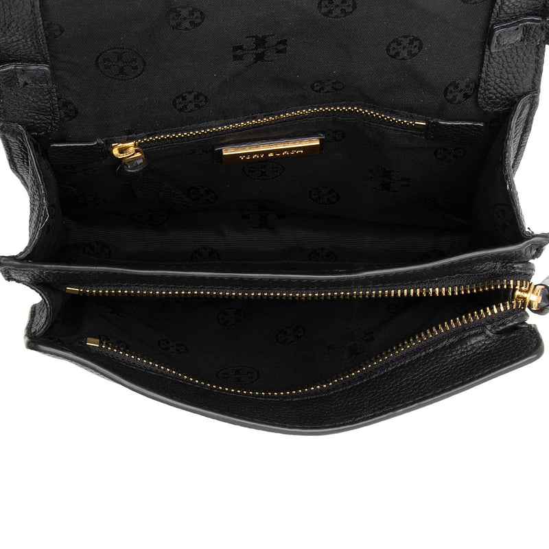 Tory Burch Leather Britten Combo Crossbody Bag (SHF-YwhgNv)