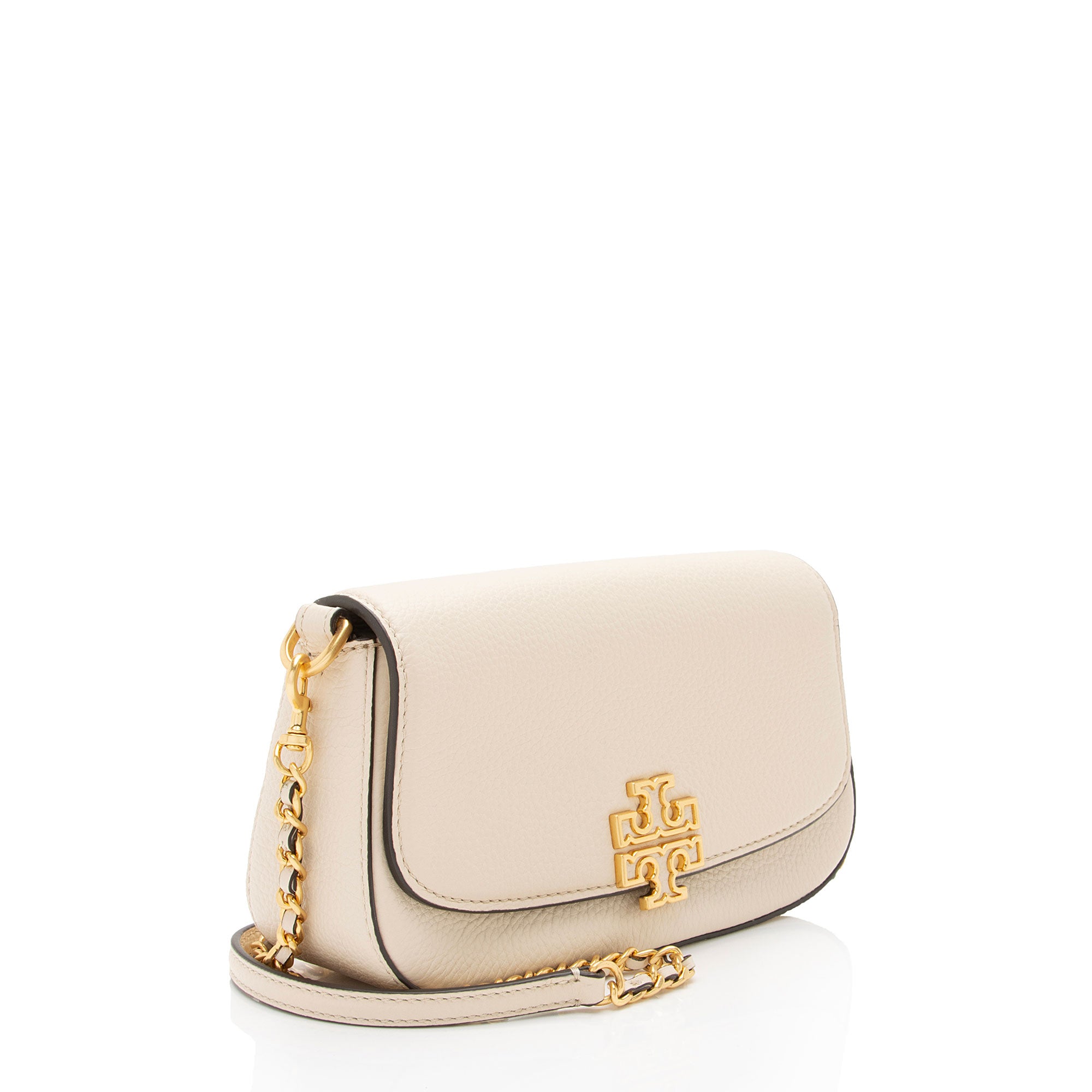 Tory Burch Leather Britten Crossbody (SHF-deNpOq)