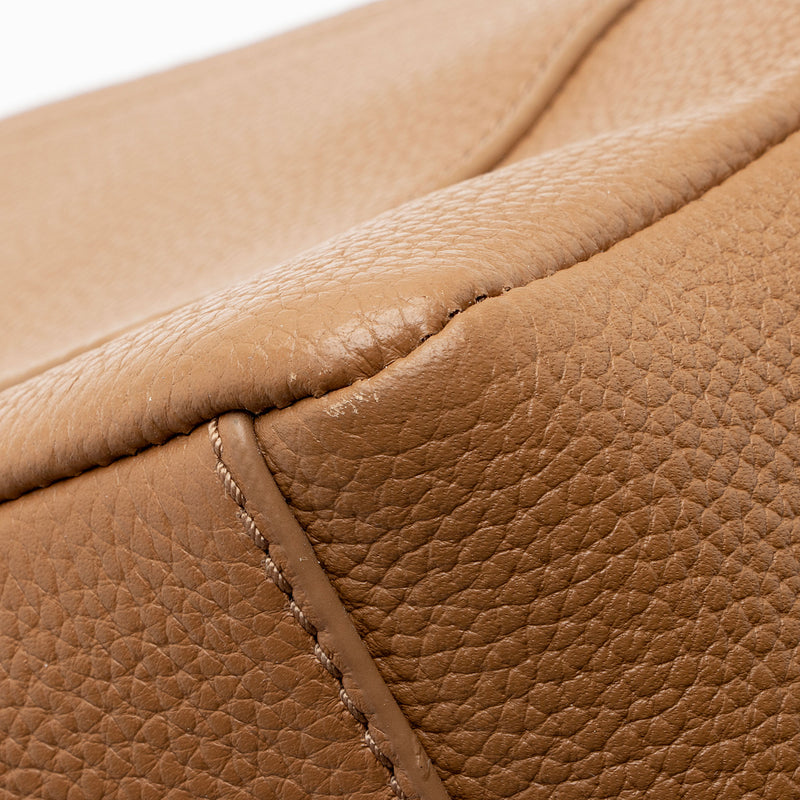 Tory Burch Leather Britten Flap Shoulder Bag (SHF-WguAt1)