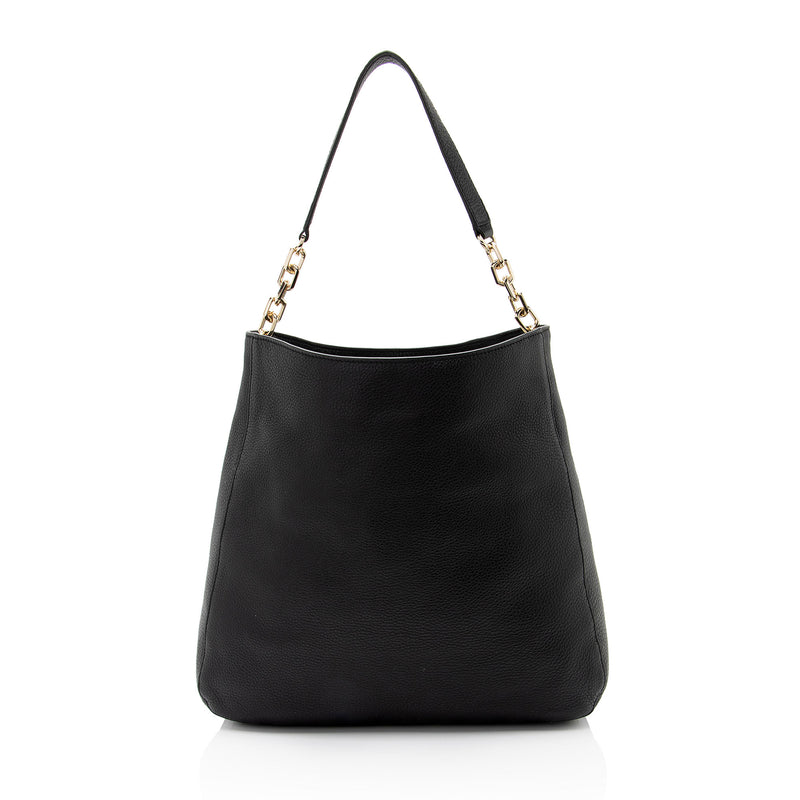 Tory Burch Leather Britten Hobo (SHF-S2uG4P)