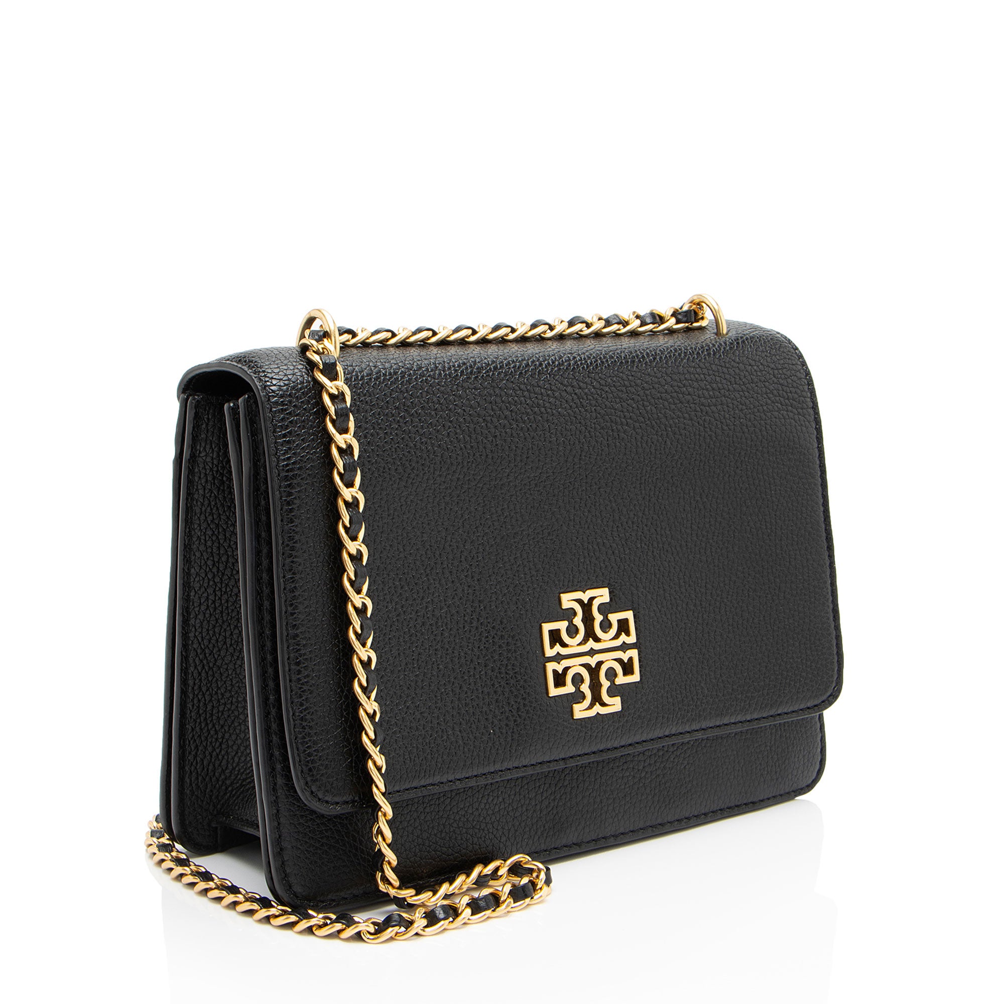 Tory Burch Leather Britten Medium Shoulder Bag