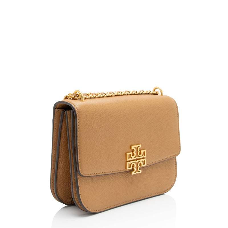 Tory Burch Leather Britten Small Shoulder Bag (SHF-rmzAq5)