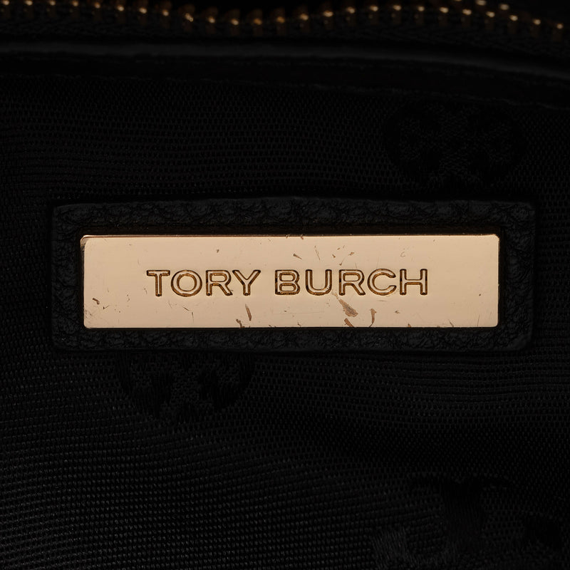 Tory Burch Leather Britten Small Slouchy Tote (SHF-haTJom)