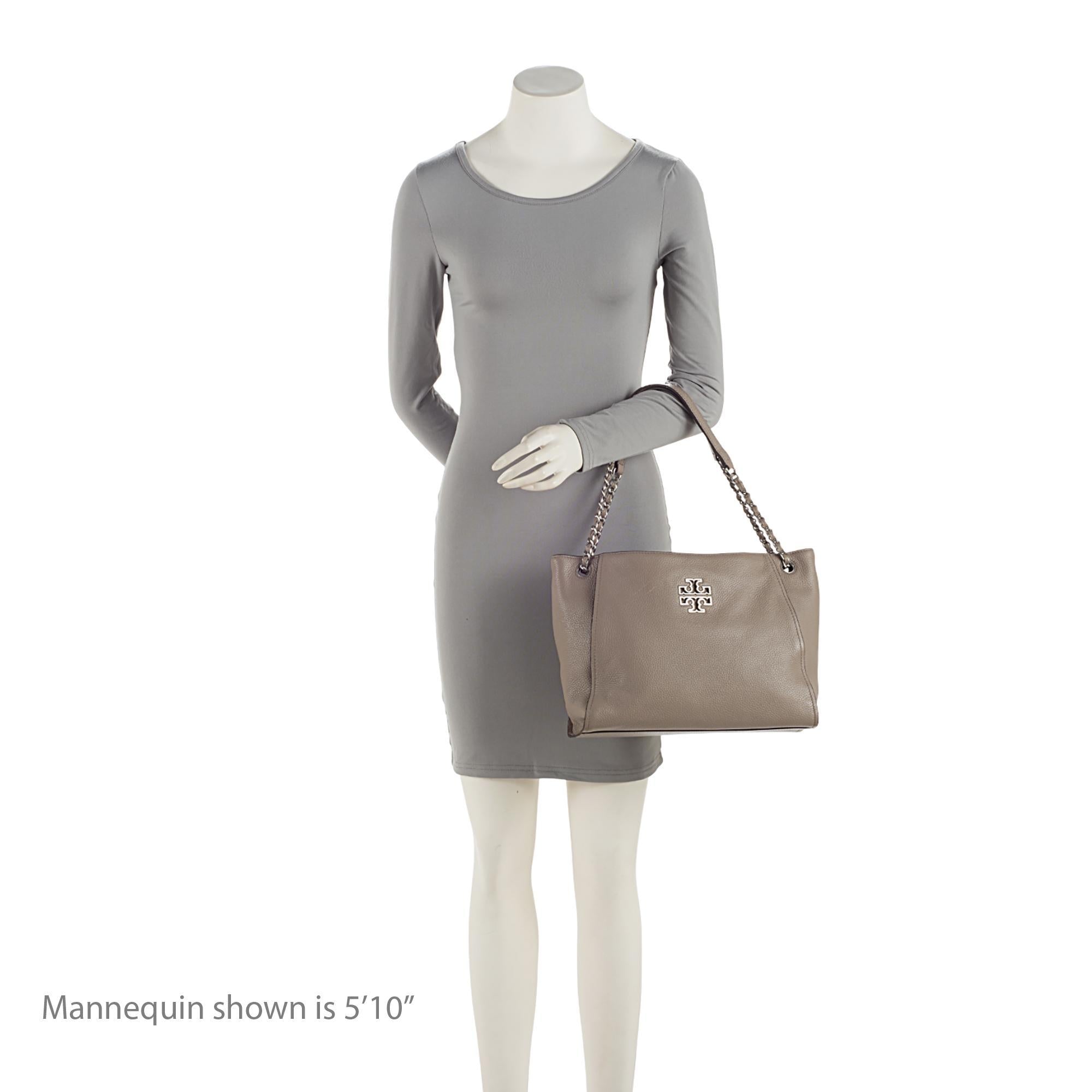 Tory Burch Leather Britten Small Slouchy Tote SHF 3MLIBU