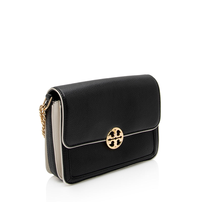 Tory Burch Leather Chelsea Duet Chain Shoulder Bag (SHF-cAKA4z)