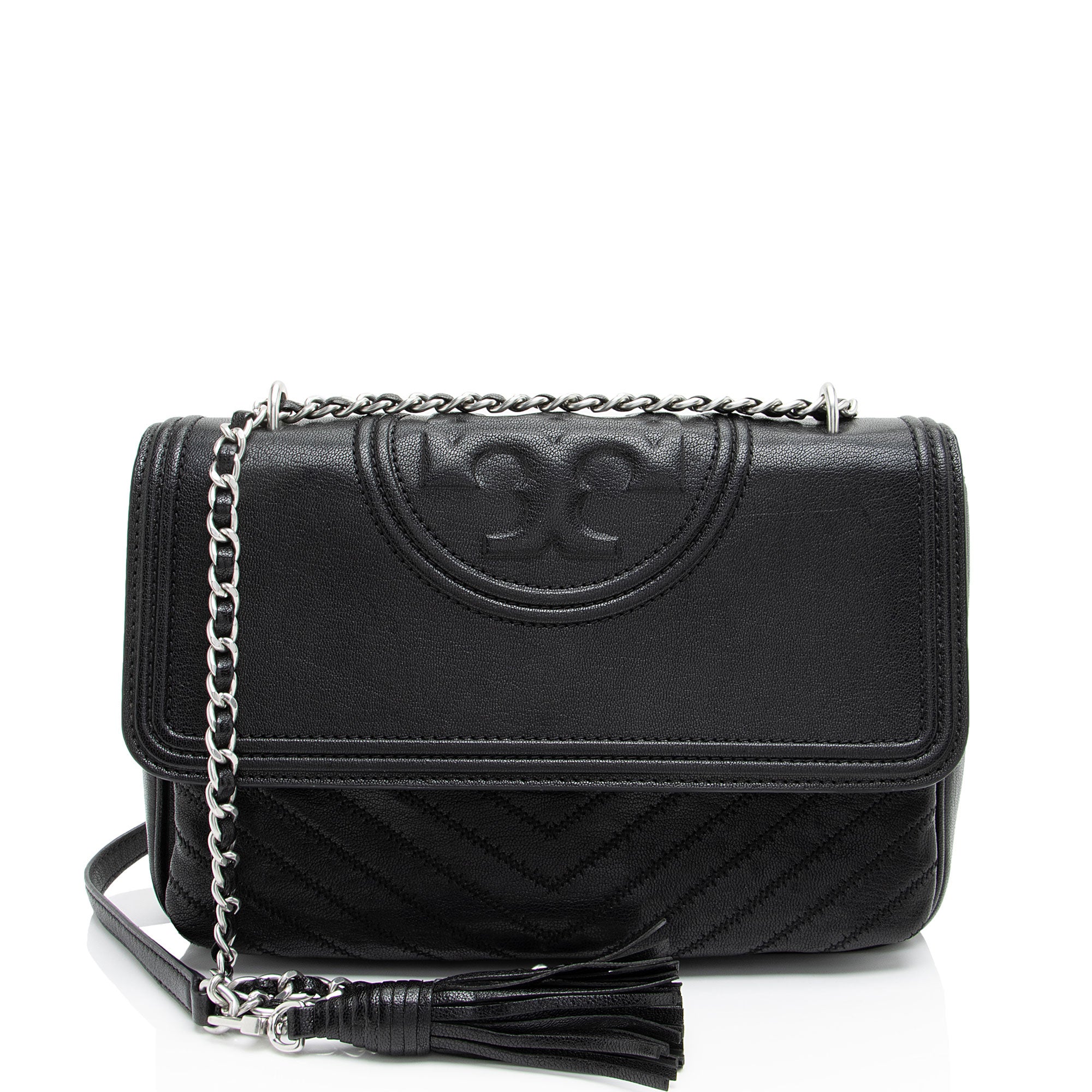 Tory Burch Leather Fleming Shoulder Bag