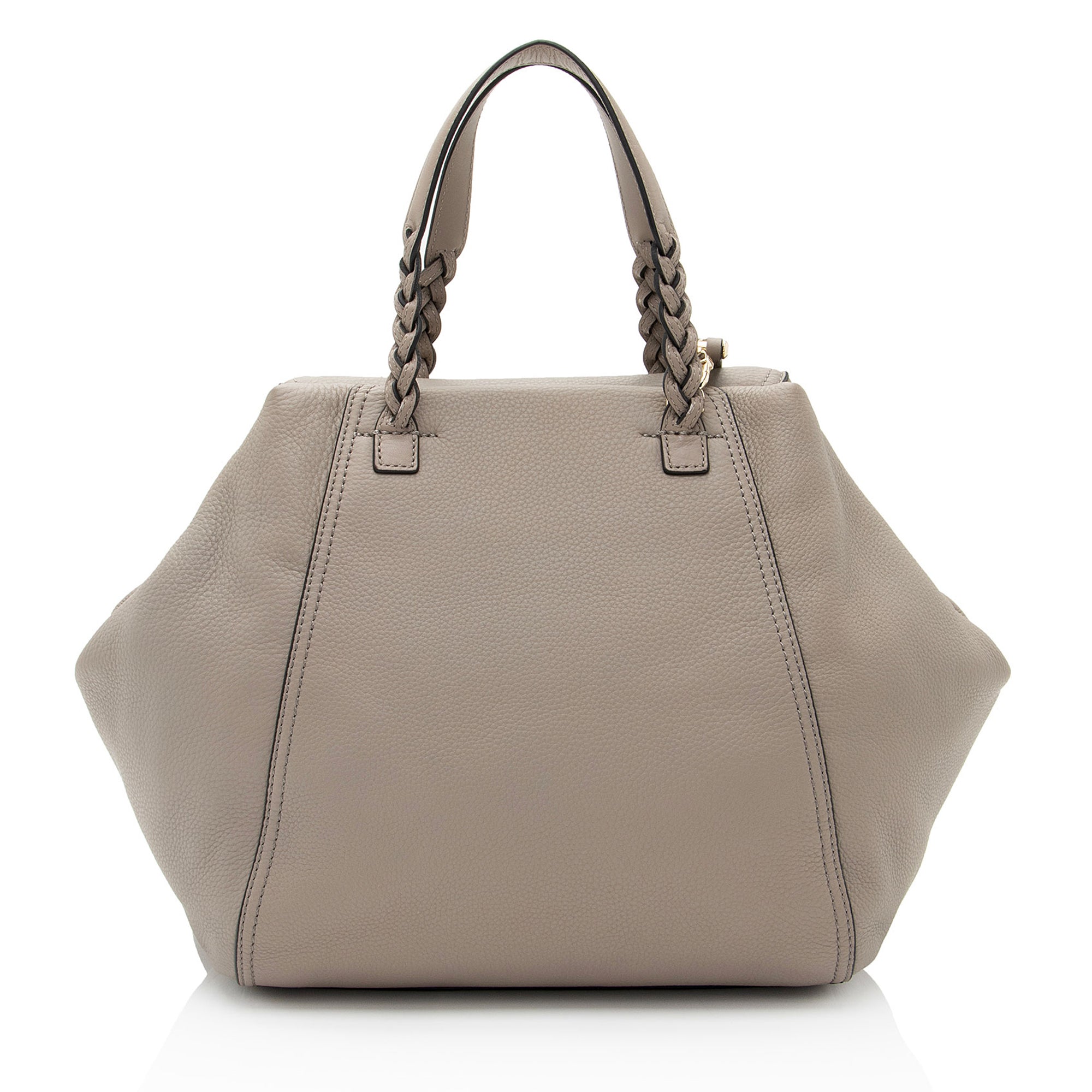 Tory Burch Leather Half Moon Medium Satchel (SHF-mbIQk0)