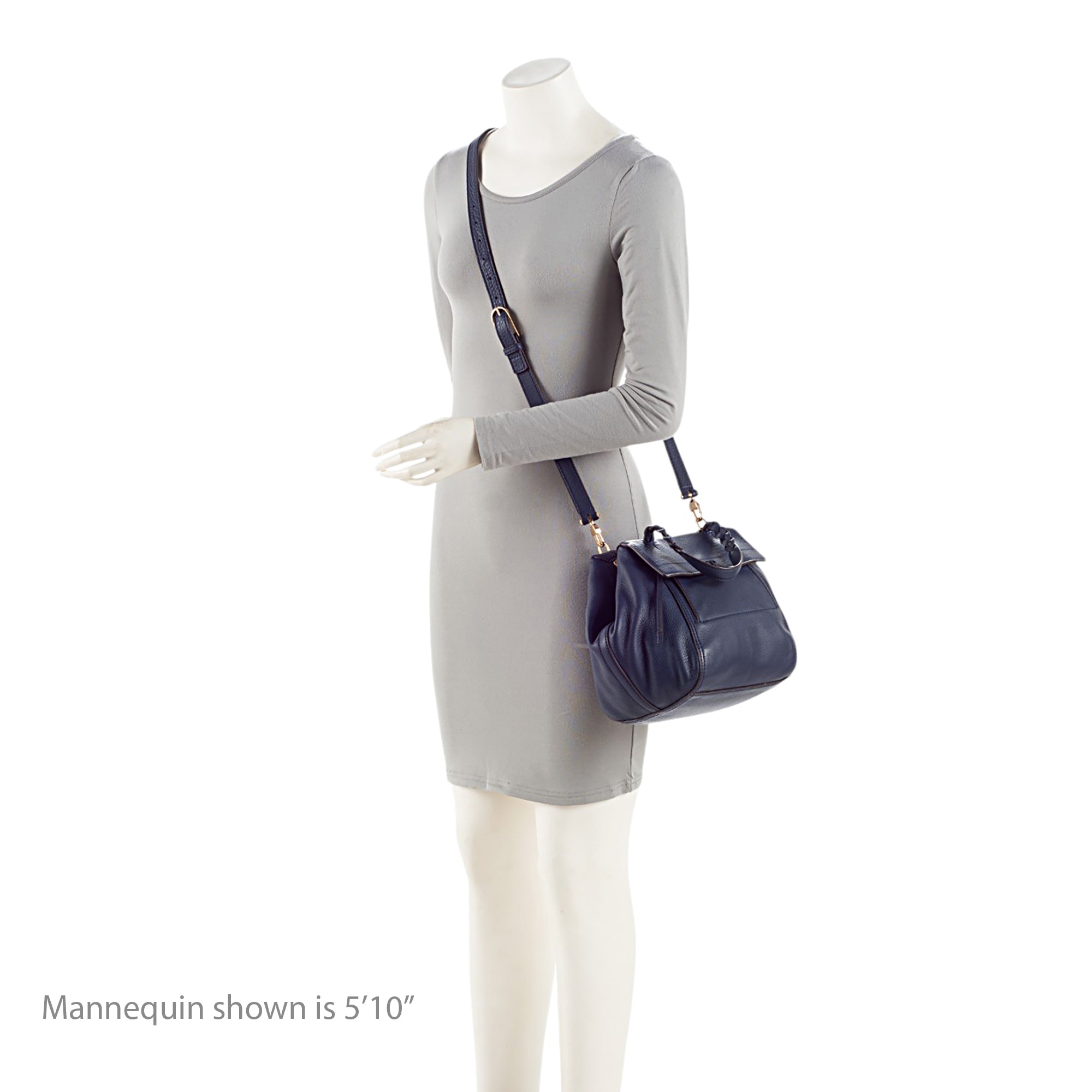 Tory Burch Leather Half Moon Small Satchel