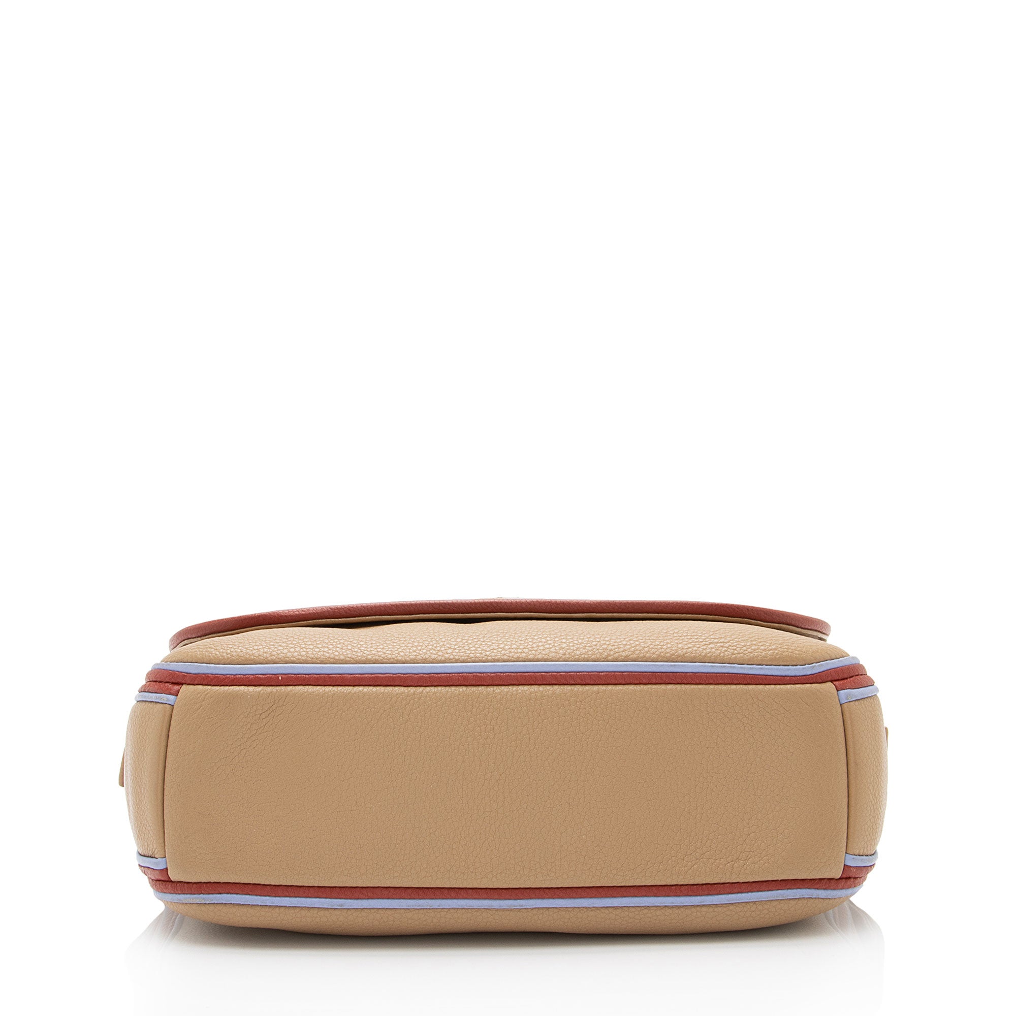 Tory Burch Leather Harper Stripe Messenger (SHF-NhvFOg)