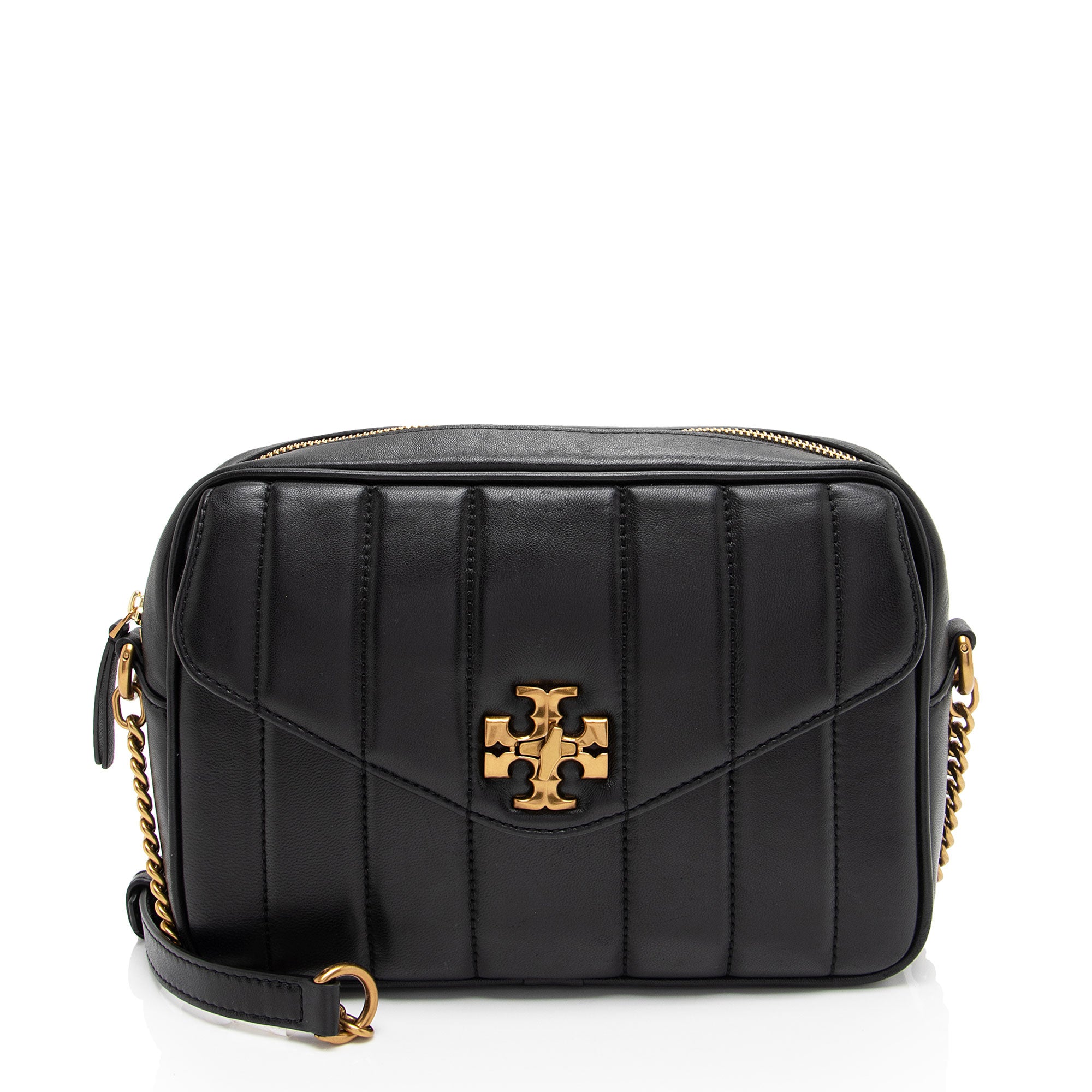 Tory Burch Leather Kira Camera Shoulder Bag (SHF-OUAxAi)