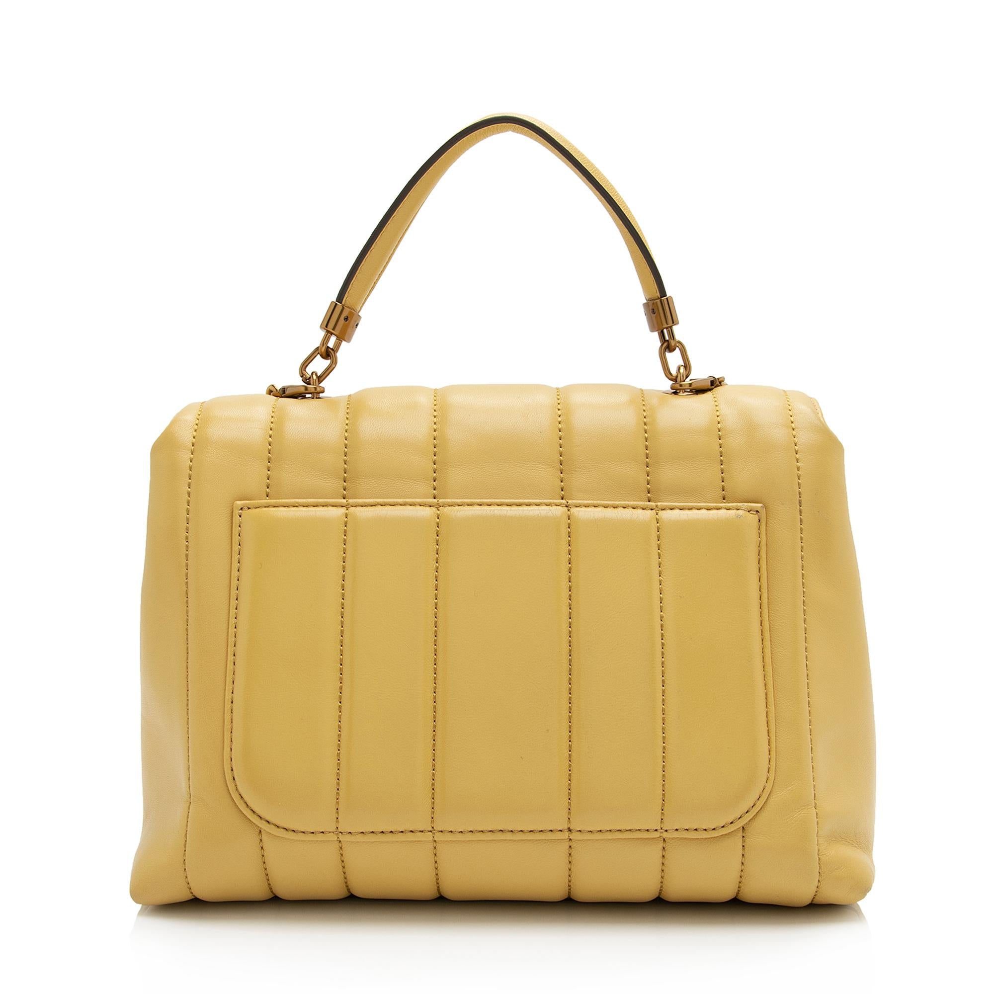 Tory Burch Leather Kira Medium Top Handle Satchel (SHF-23793)