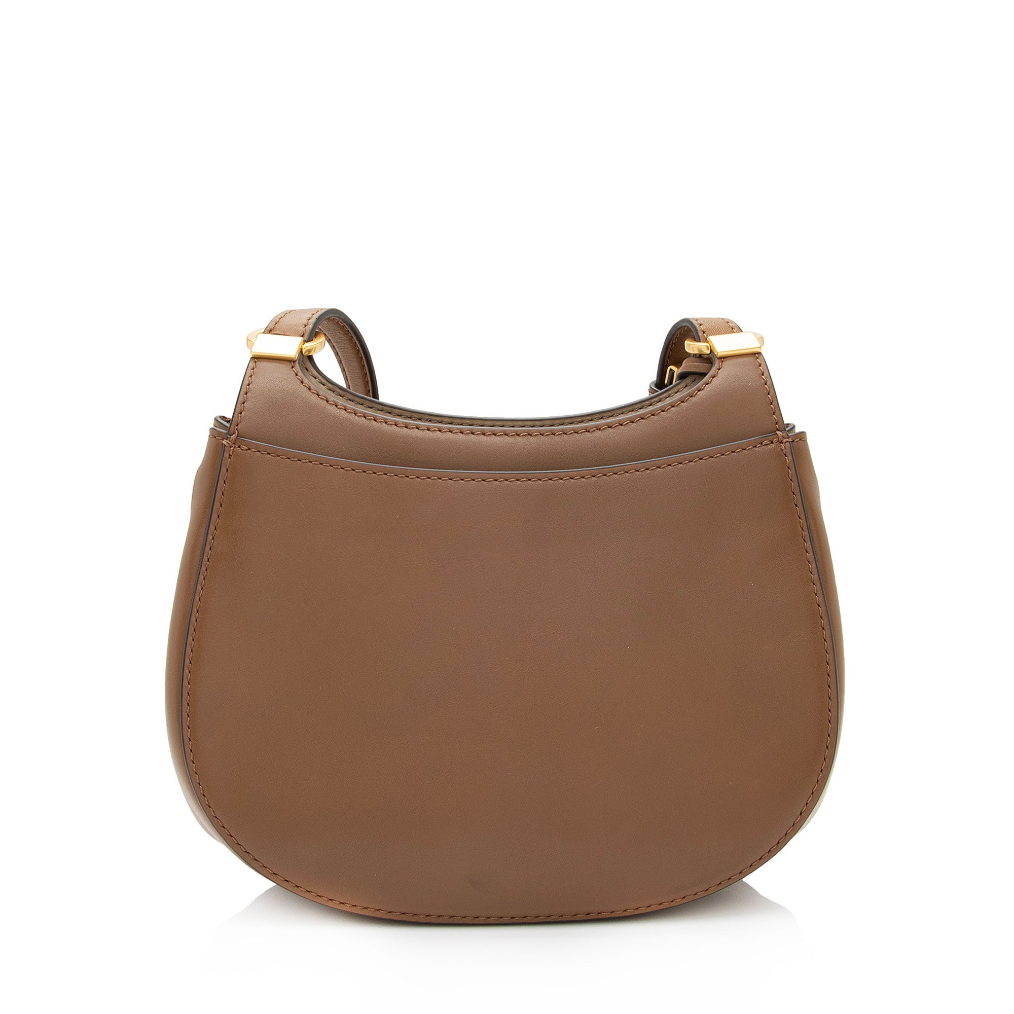 Tory Burch Lee Radziwill Leather Saddle Small Crossbody Bag (SHF-zQ8cY