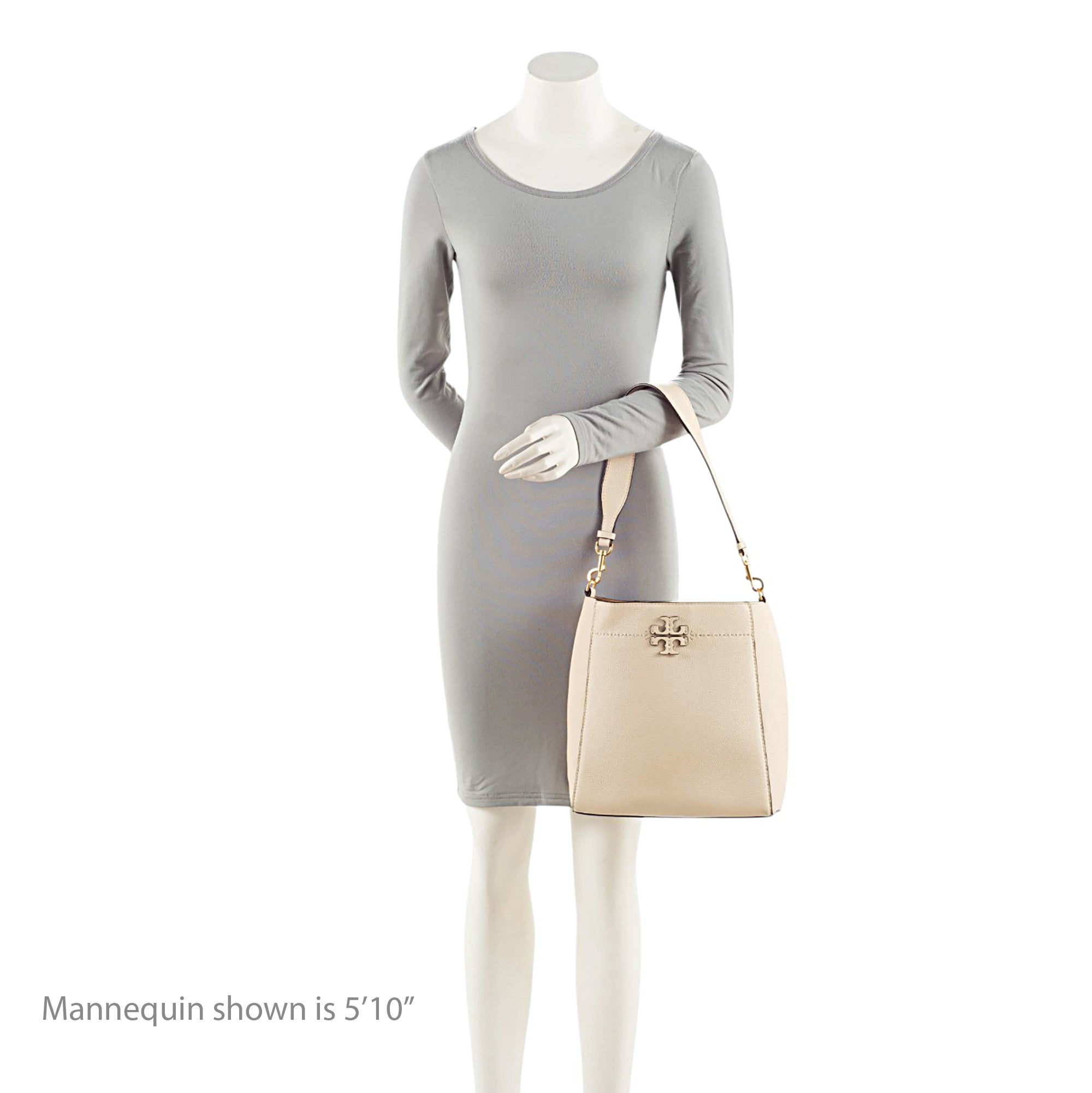 Tory Burch Leather McGraw Bucket Bag