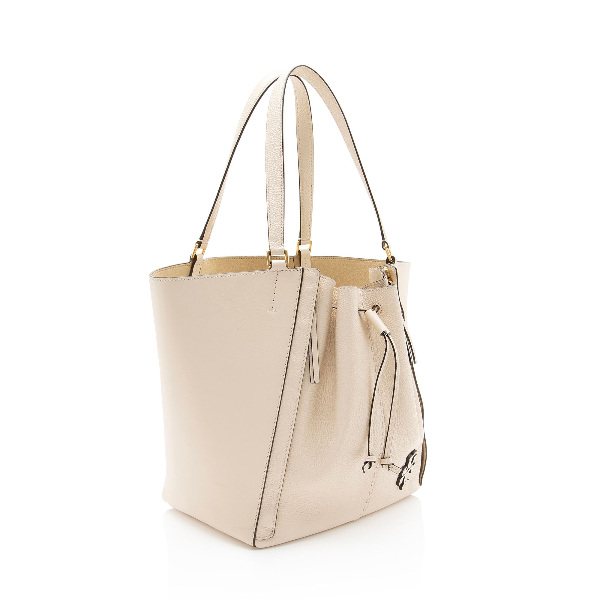 Tory Burch Leather McGraw Dragonfly Oversized Tote