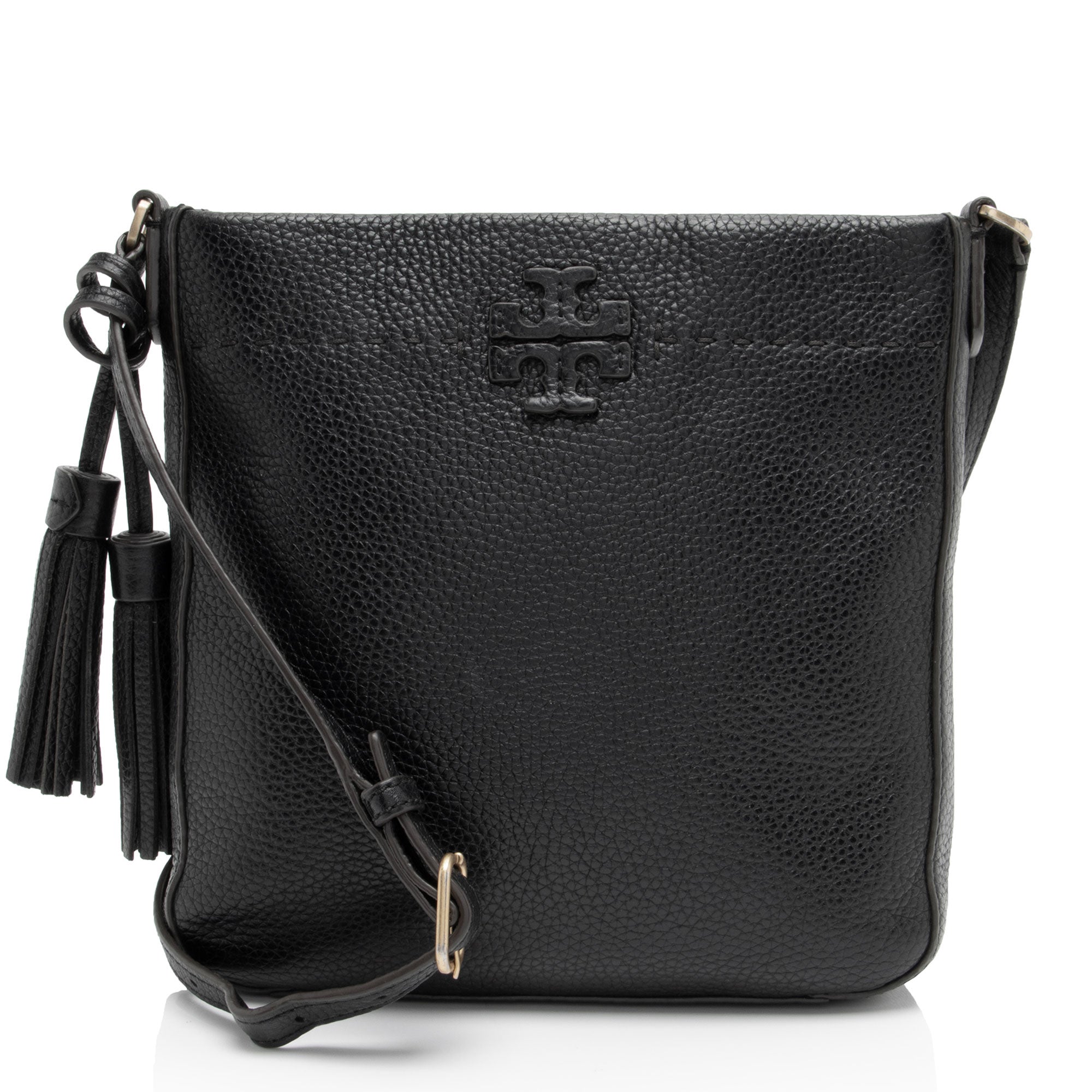 Tory Burch Leather McGraw Messenger Bag
