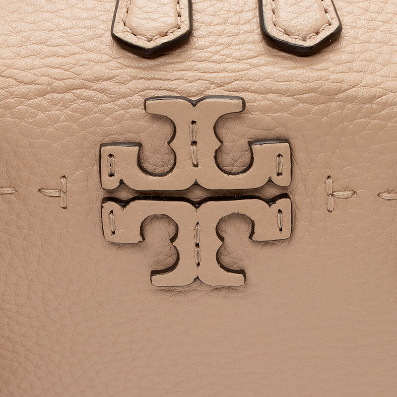 Tory Burch Leather McGraw Slouchy Satchel (SHF-19644)