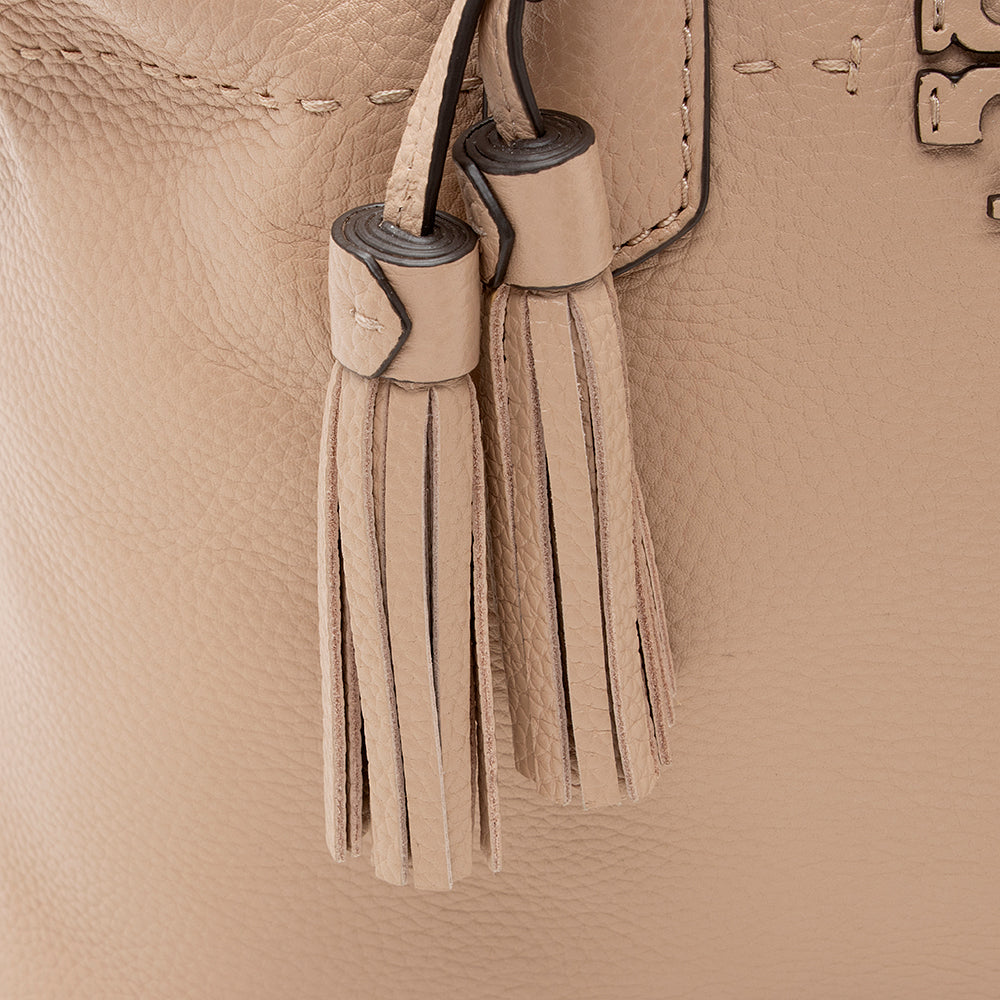Tory Burch Leather McGraw Slouchy Satchel SHF 19644