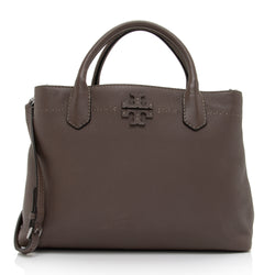 Tory Burch Leather McGraw Triple Compartment Tote (SHF-pGPJvP)
