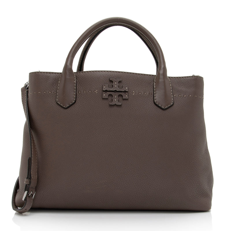 Mcgraw triple compartment satchel tory burch deals