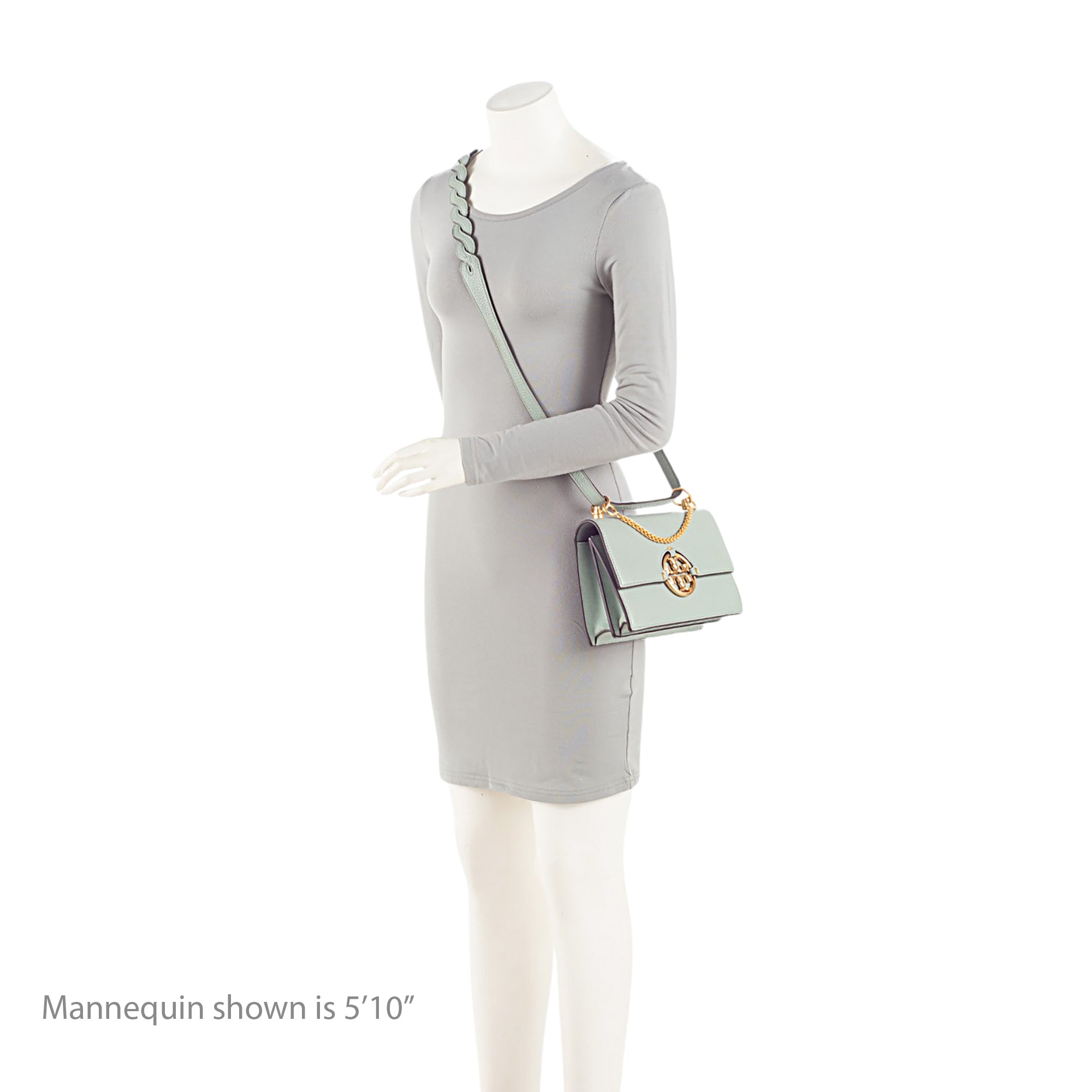 Tory Burch Leather Miller Chain Shoulder Bag (SHF-0WgliY)