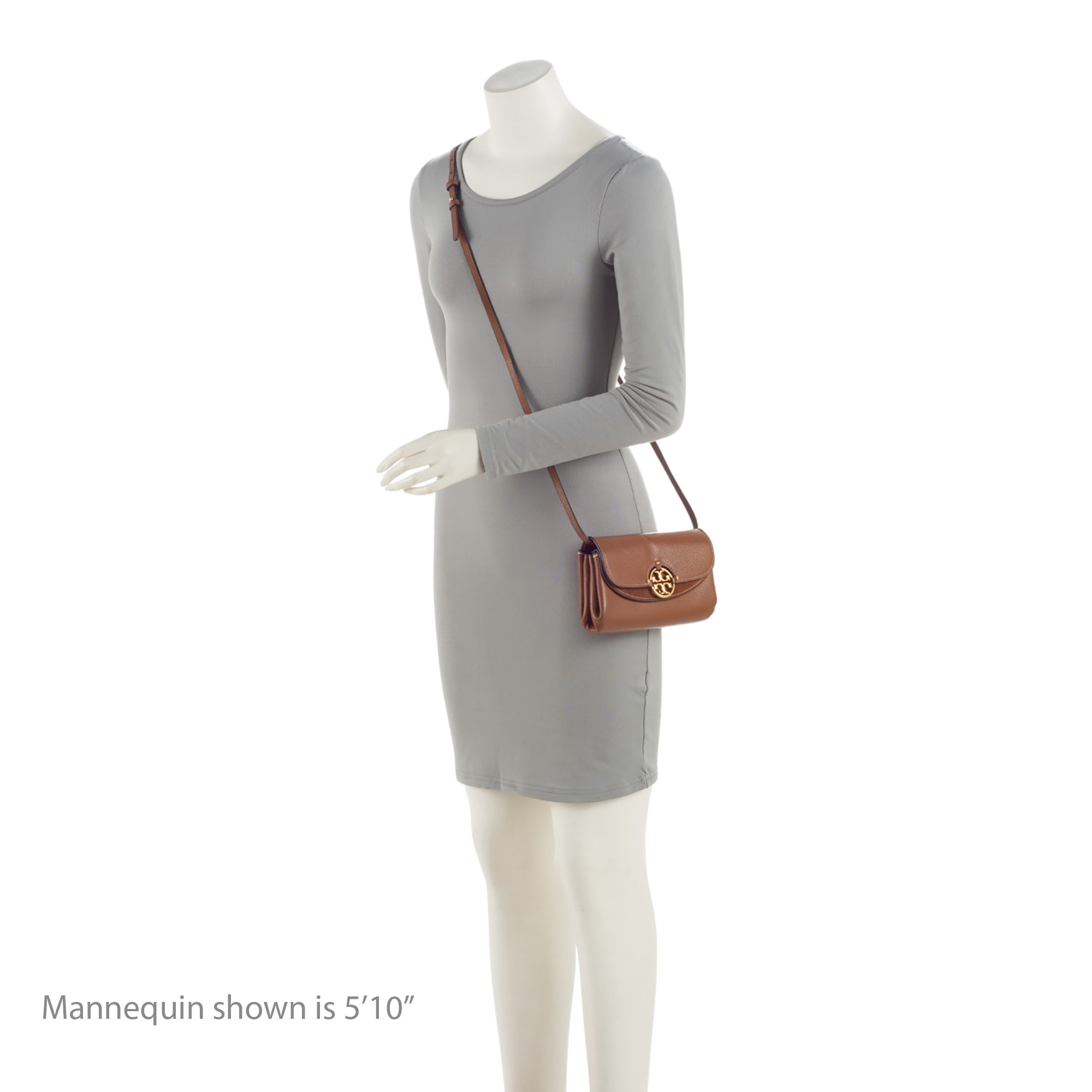 Tory Burch Leather Miller Flap Crossbody (SHF-SWxBJB)