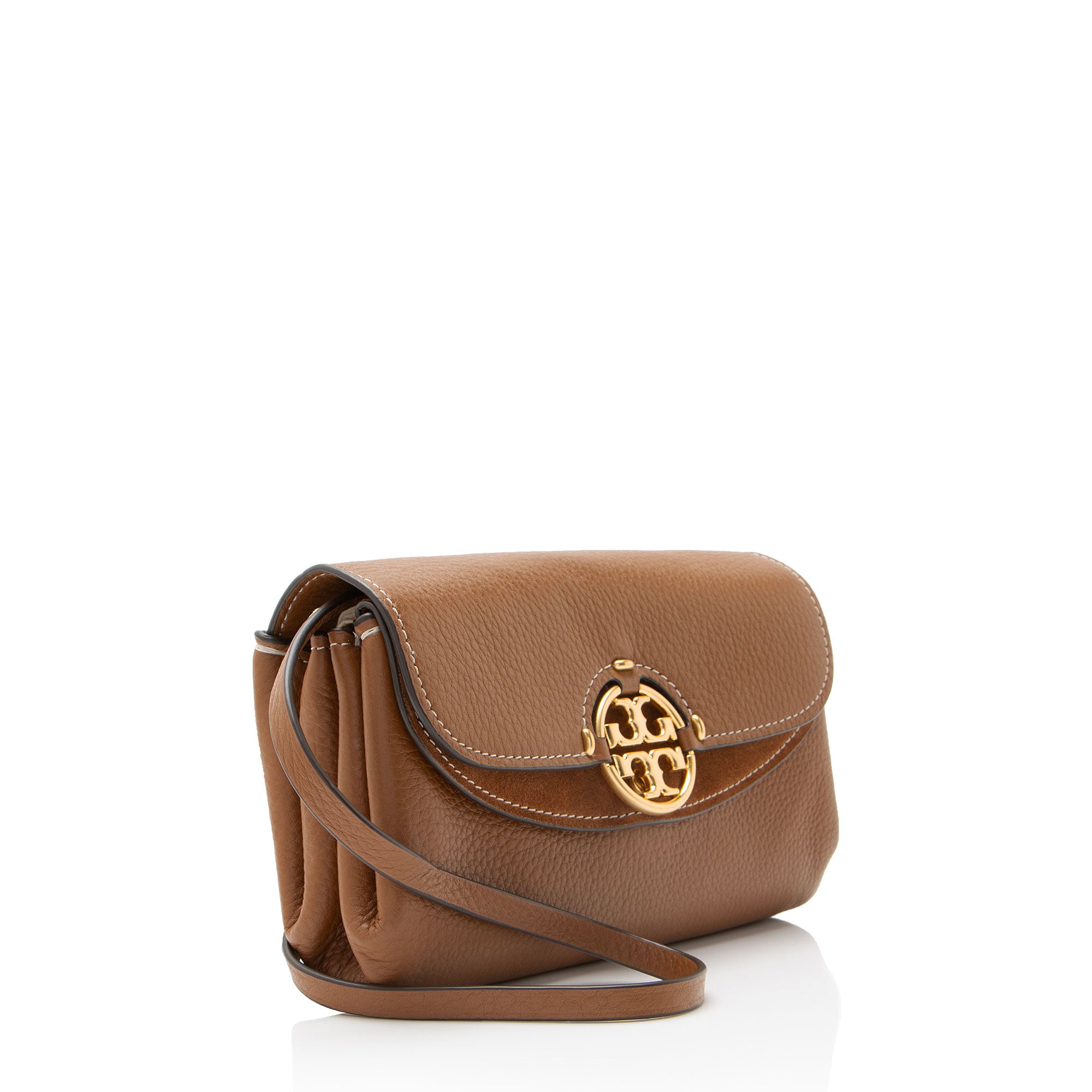Tory Burch Leather Miller Flap Crossbody